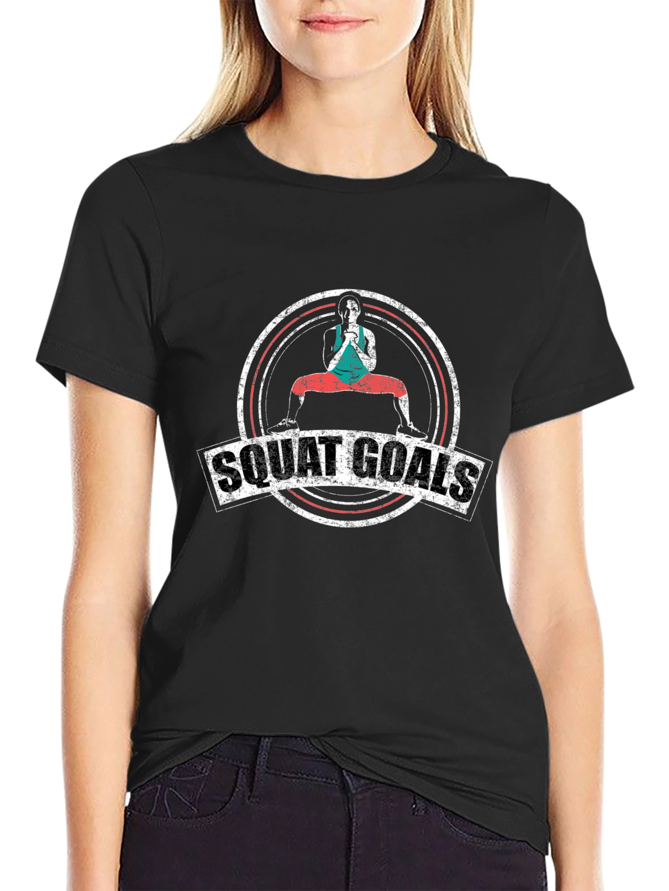 Squat Goals Graphic Tee - Fitness Apparel