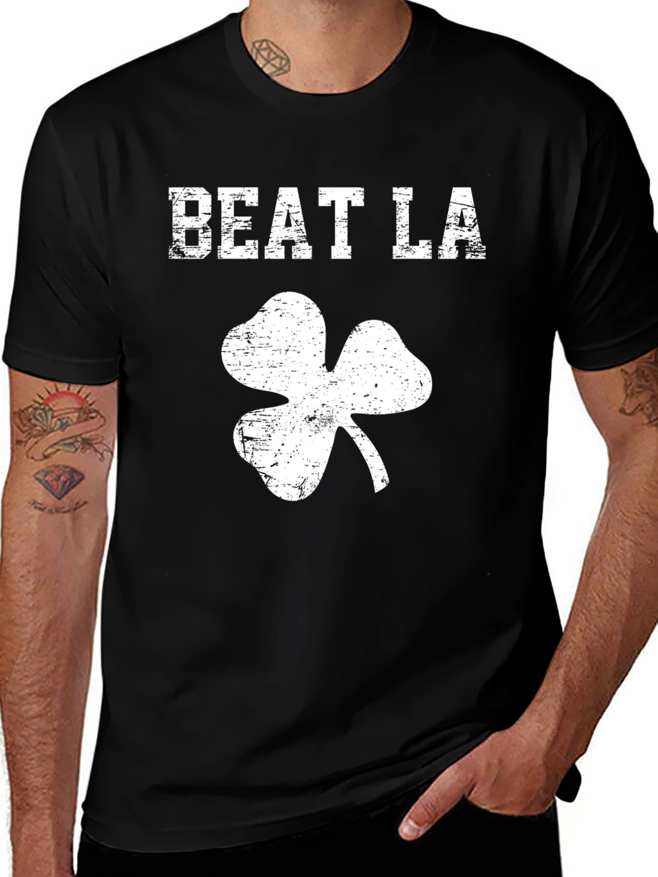 Beat LA Clover T-Shirt - Lucky Fan Apparel