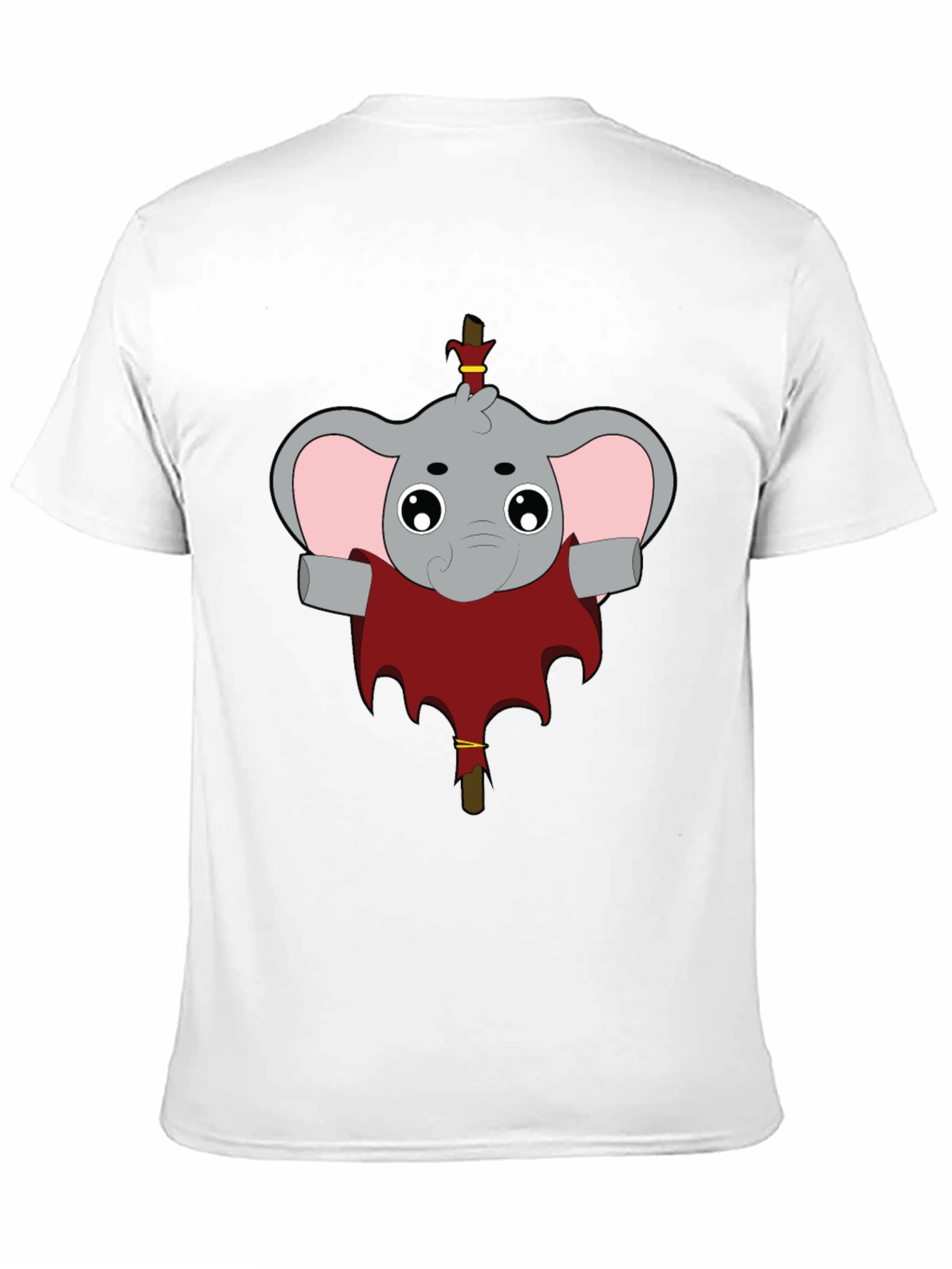 Elephant Character Graphic T-Shirt