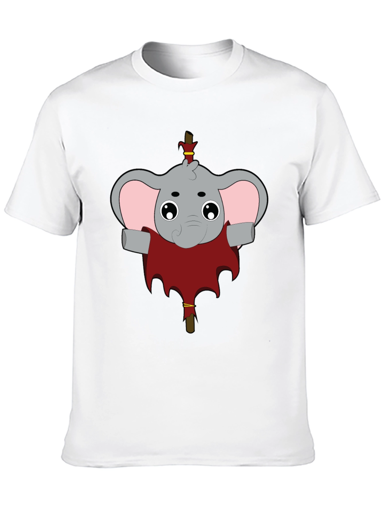 Elephant Character Graphic T-Shirt