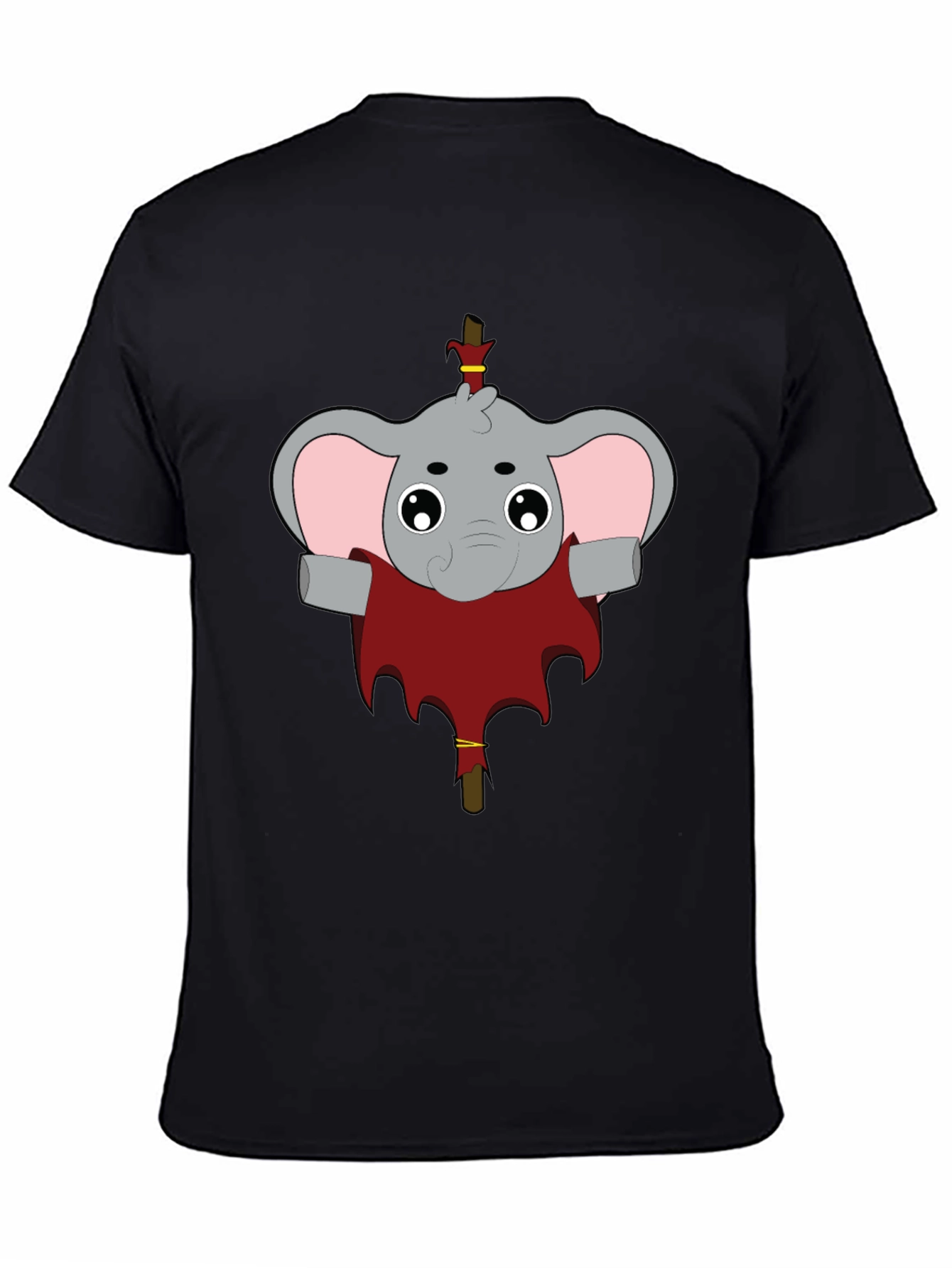 Elephant Character Graphic T-Shirt
