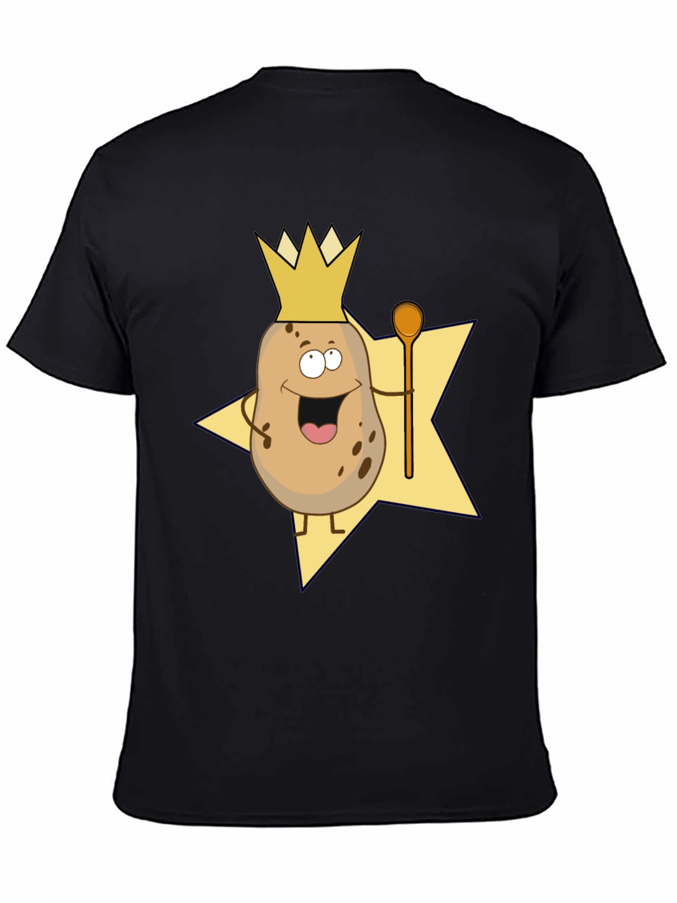 Potato King Graphic T-Shirt - Funny Cartoon Tee