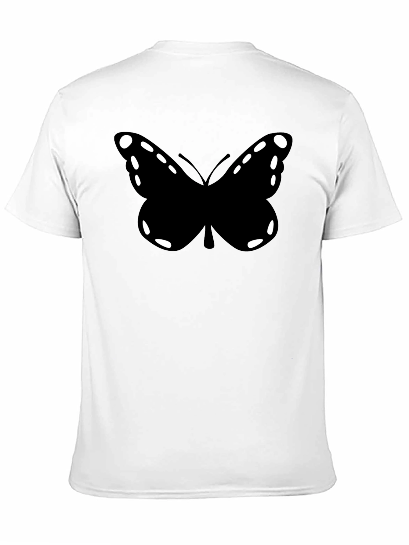 Butterfly Graphic Black Tee Shirt