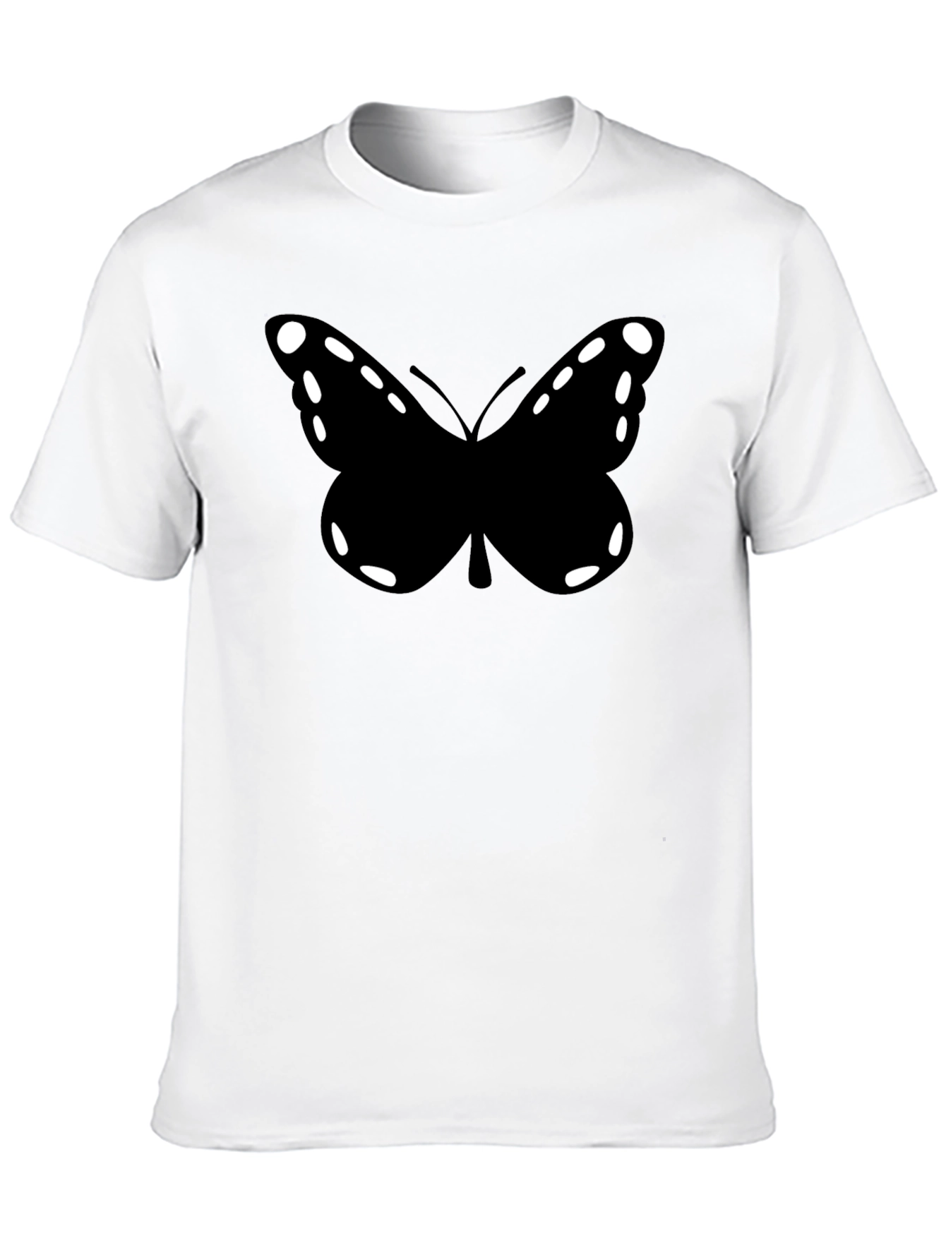 Butterfly Graphic Black Tee Shirt