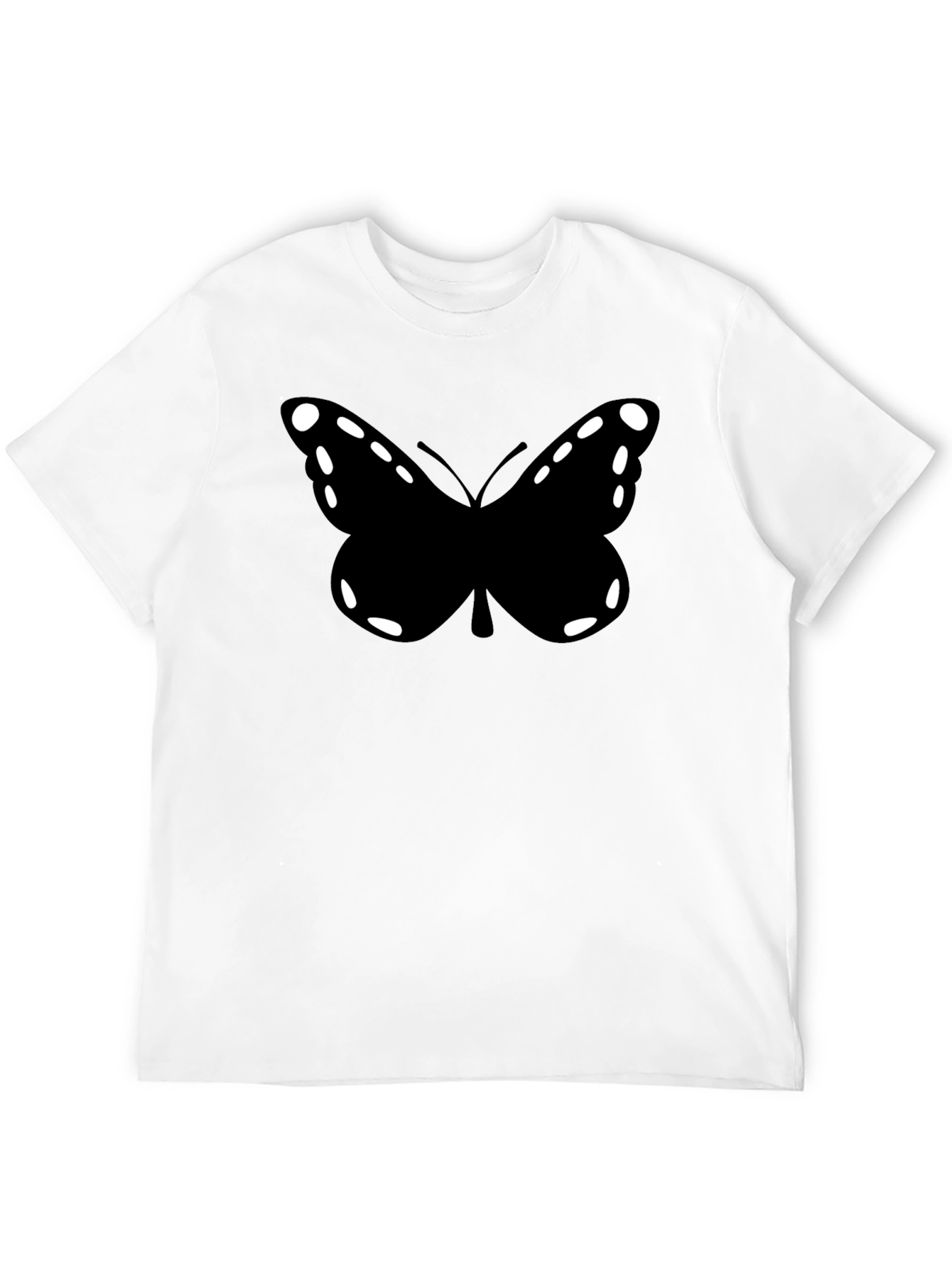 Butterfly Graphic Black Tee Shirt