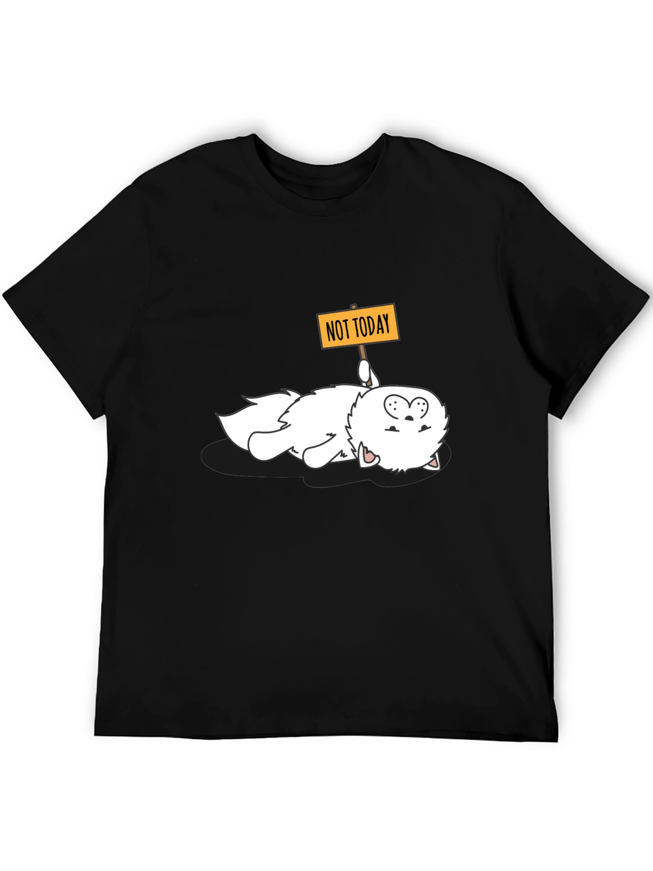 Funny Not Today Cat Graphic Tee
