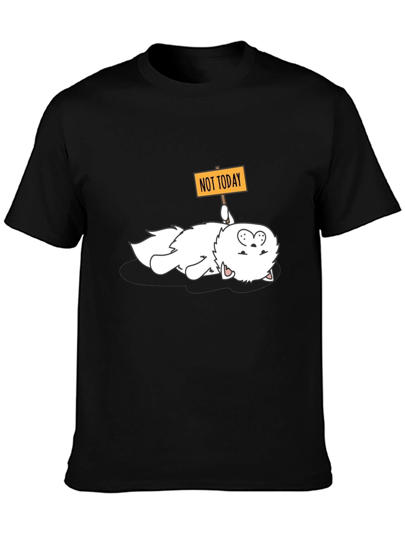 Funny Not Today Cat Graphic Tee