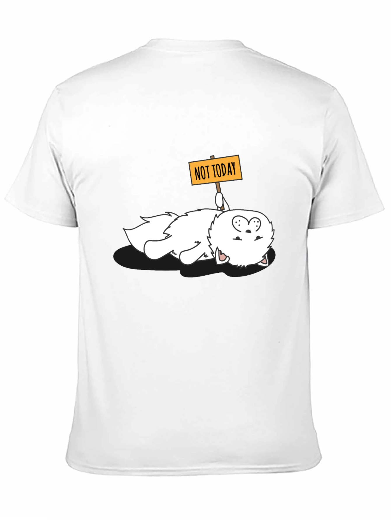 Funny Not Today Cat Graphic Tee
