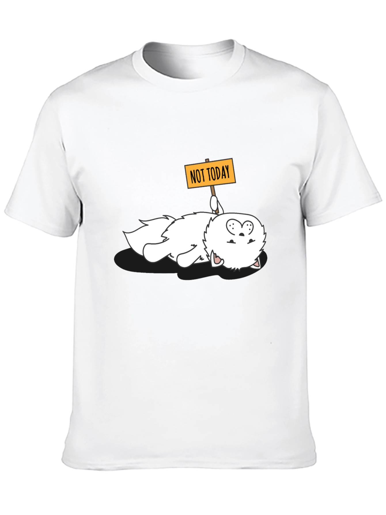 Funny Not Today Cat Graphic Tee