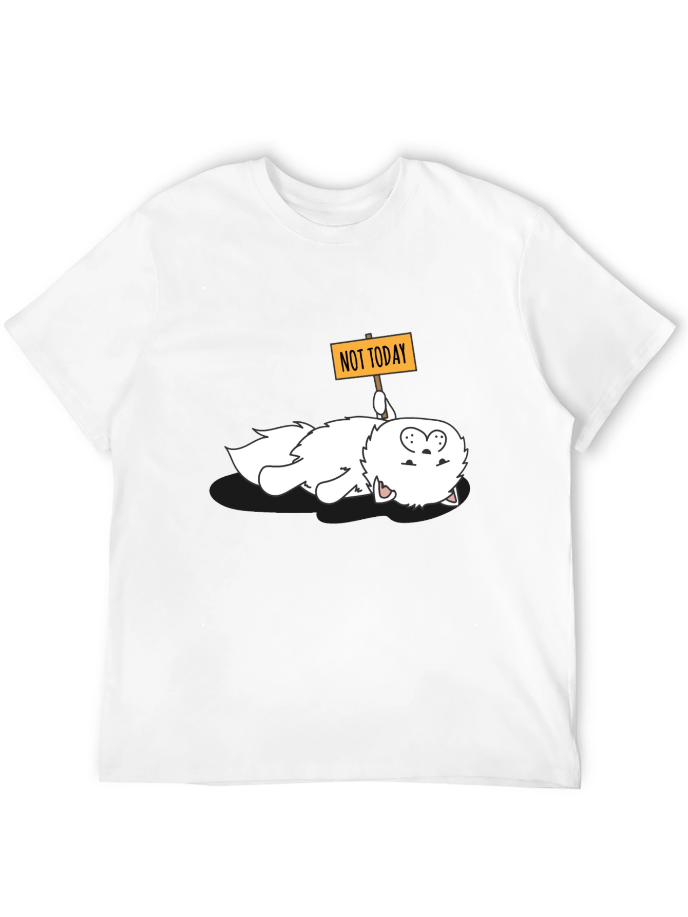Funny Not Today Cat Graphic Tee