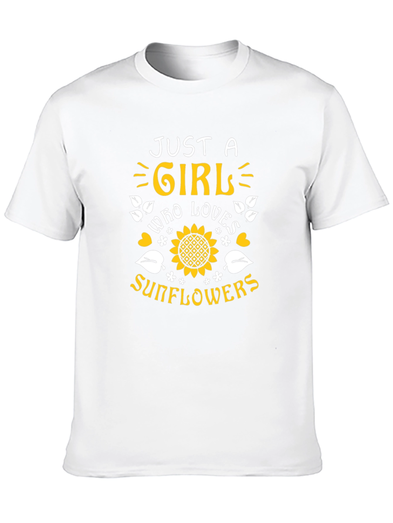 Just A Girl Who Loves Sunflowers Graphic Tee