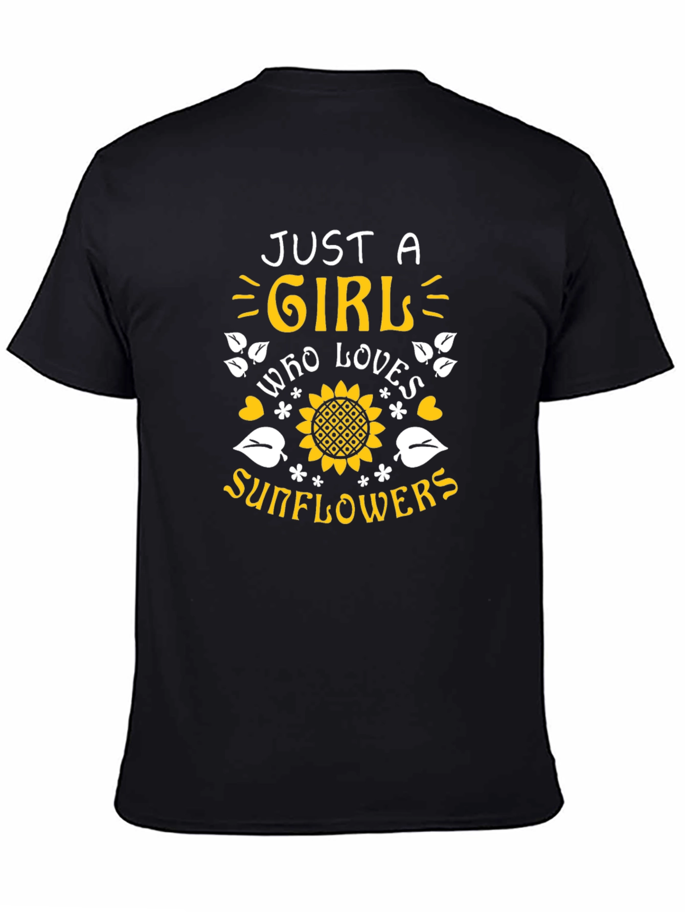 Just A Girl Who Loves Sunflowers Graphic Tee