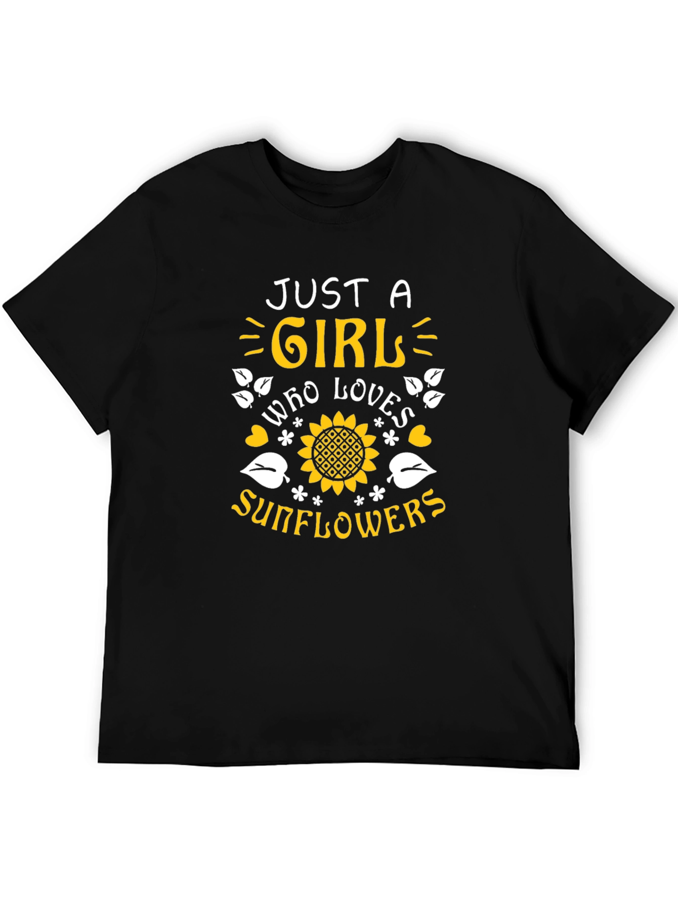 Just A Girl Who Loves Sunflowers Graphic Tee