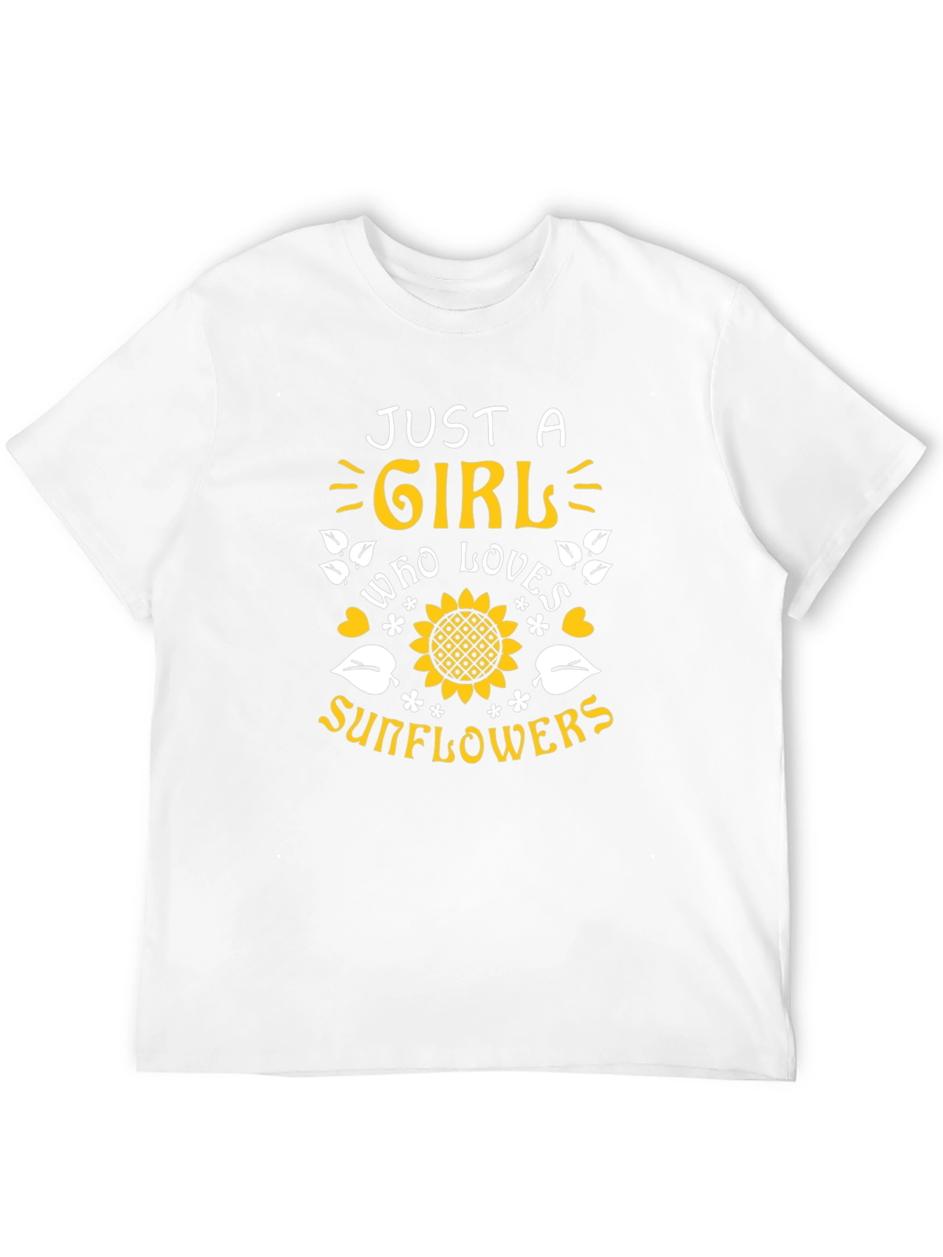 Just A Girl Who Loves Sunflowers Graphic Tee