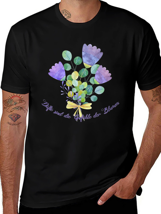 Floral Bouquet T-Shirt - Black