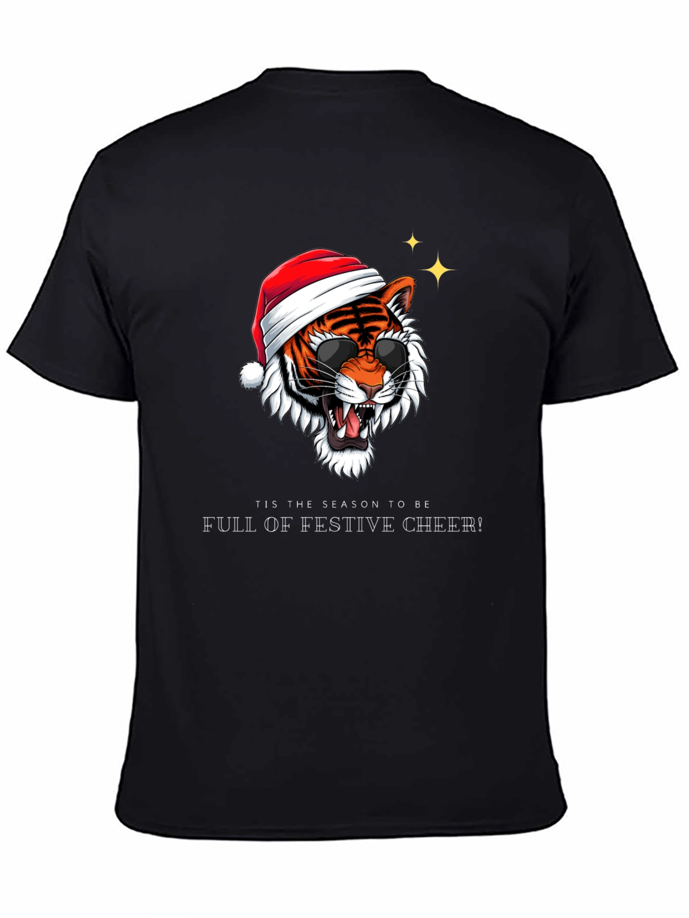 Festive Tiger Christmas T-Shirt