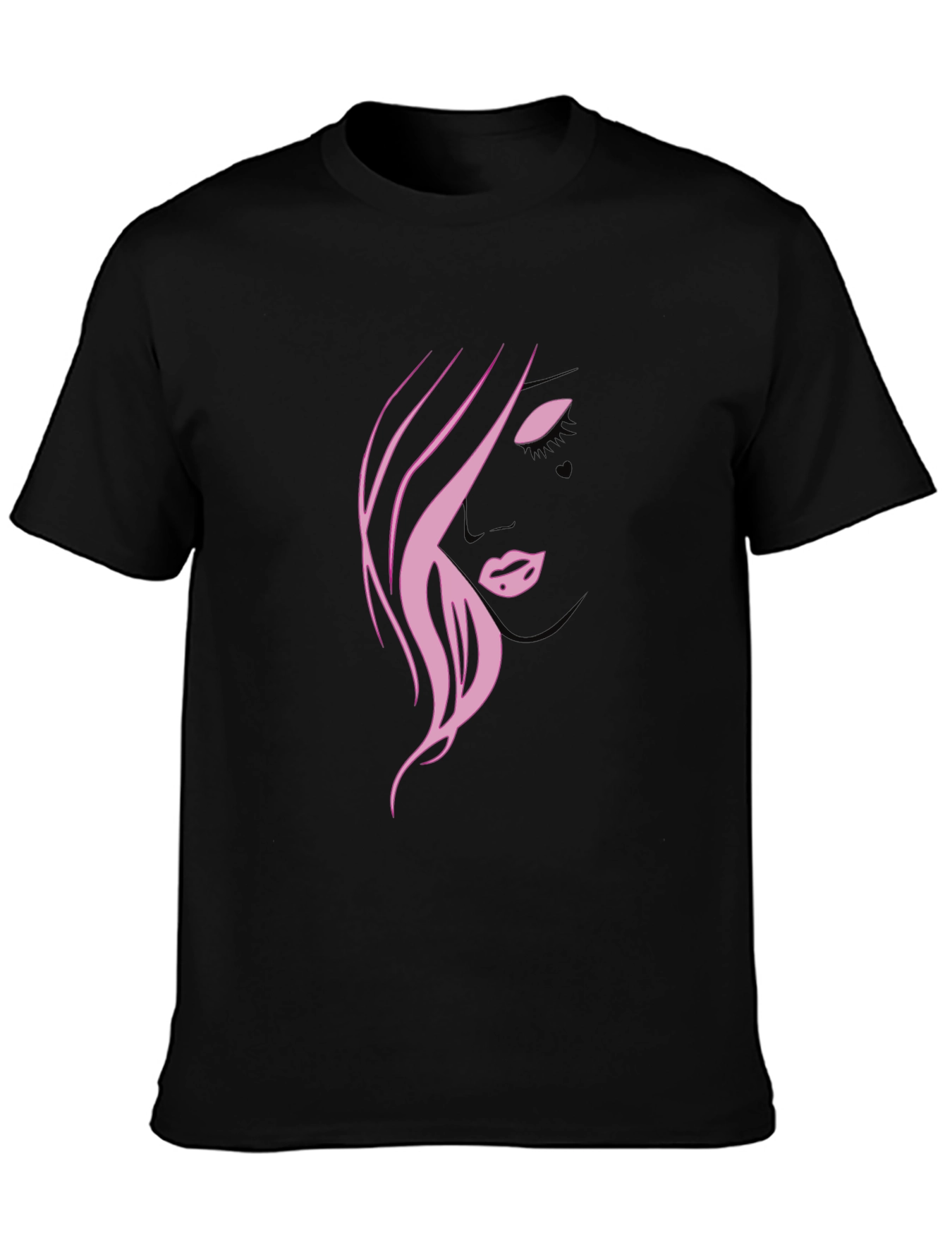 Pink Silhouette Graphic T-Shirt