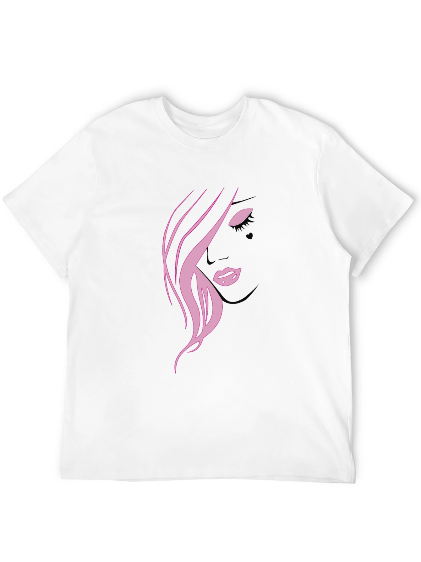 Pink Silhouette Graphic T-Shirt