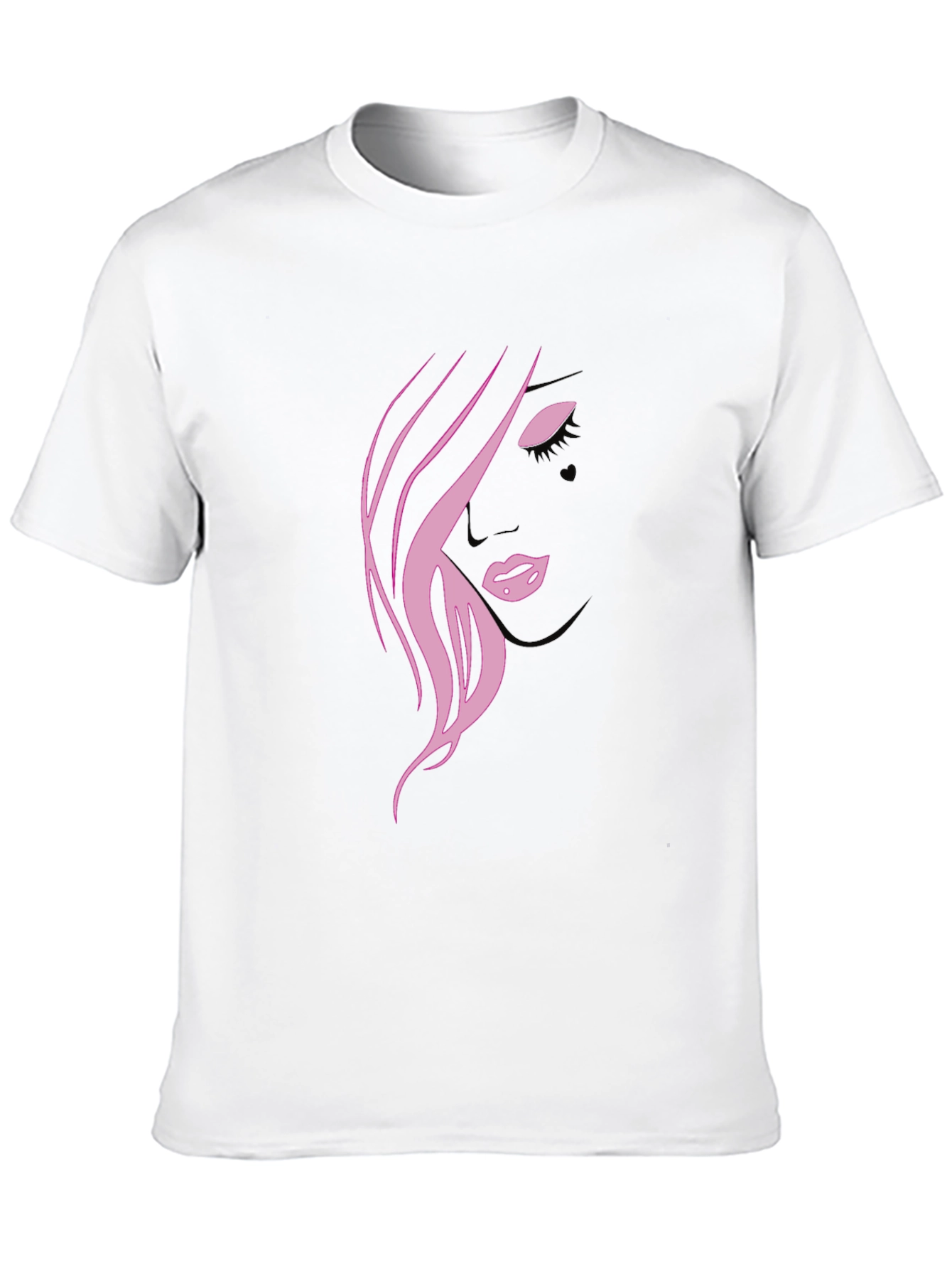 Pink Silhouette Graphic T-Shirt
