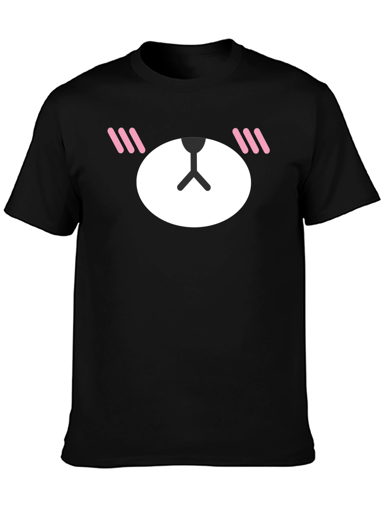 Kawaii Bear Graphic Tee - Cute Black T-Shirt