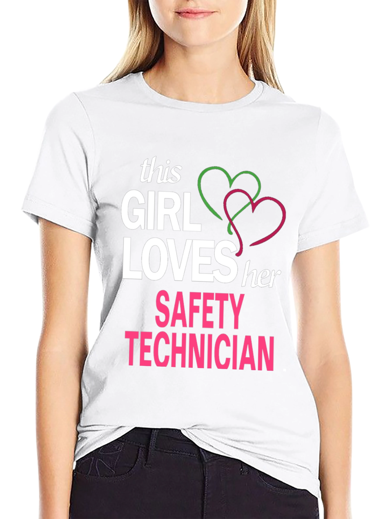 Girl Loves Her Safety Technician T-Shirt