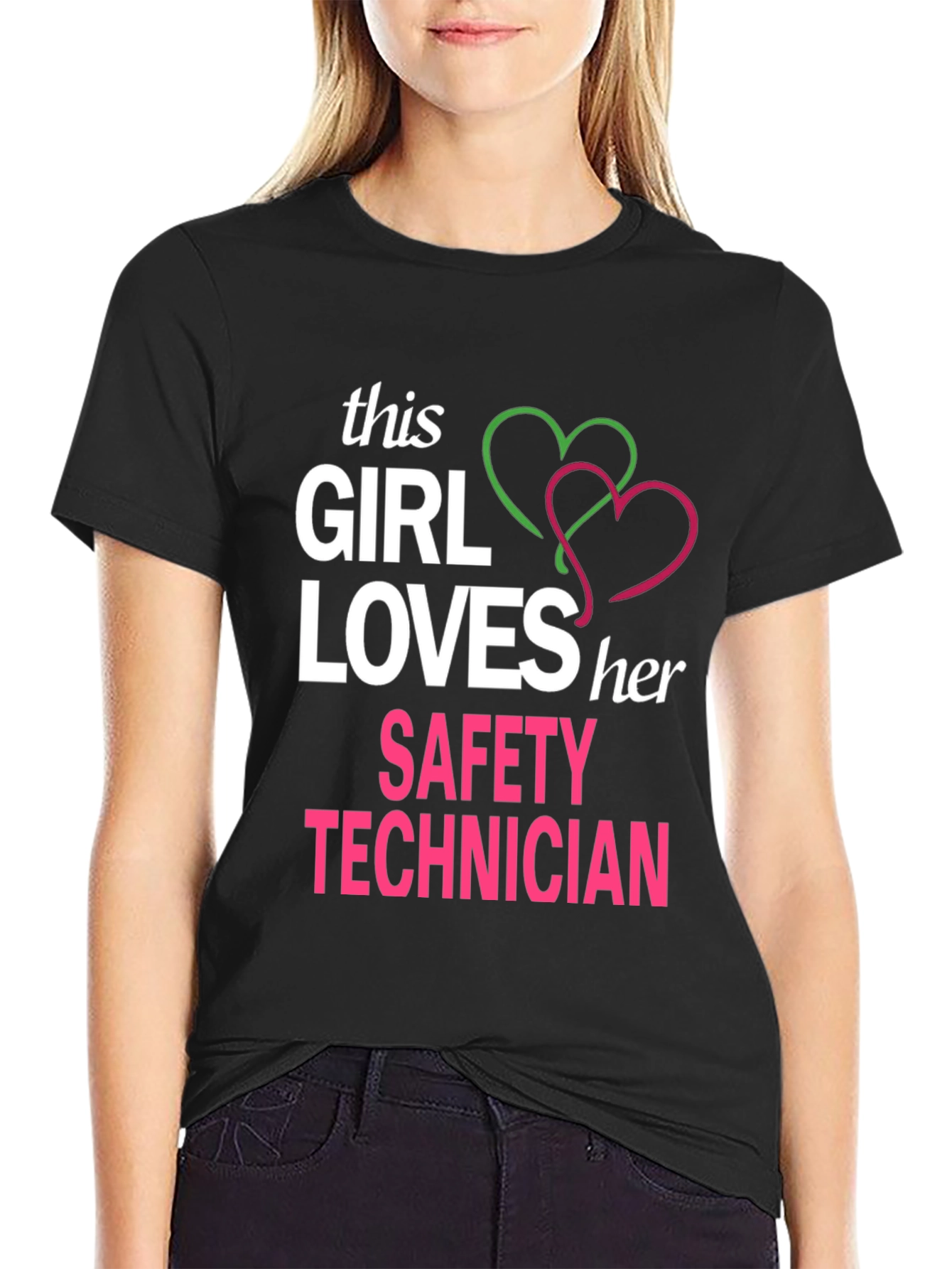 Girl Loves Her Safety Technician T-Shirt
