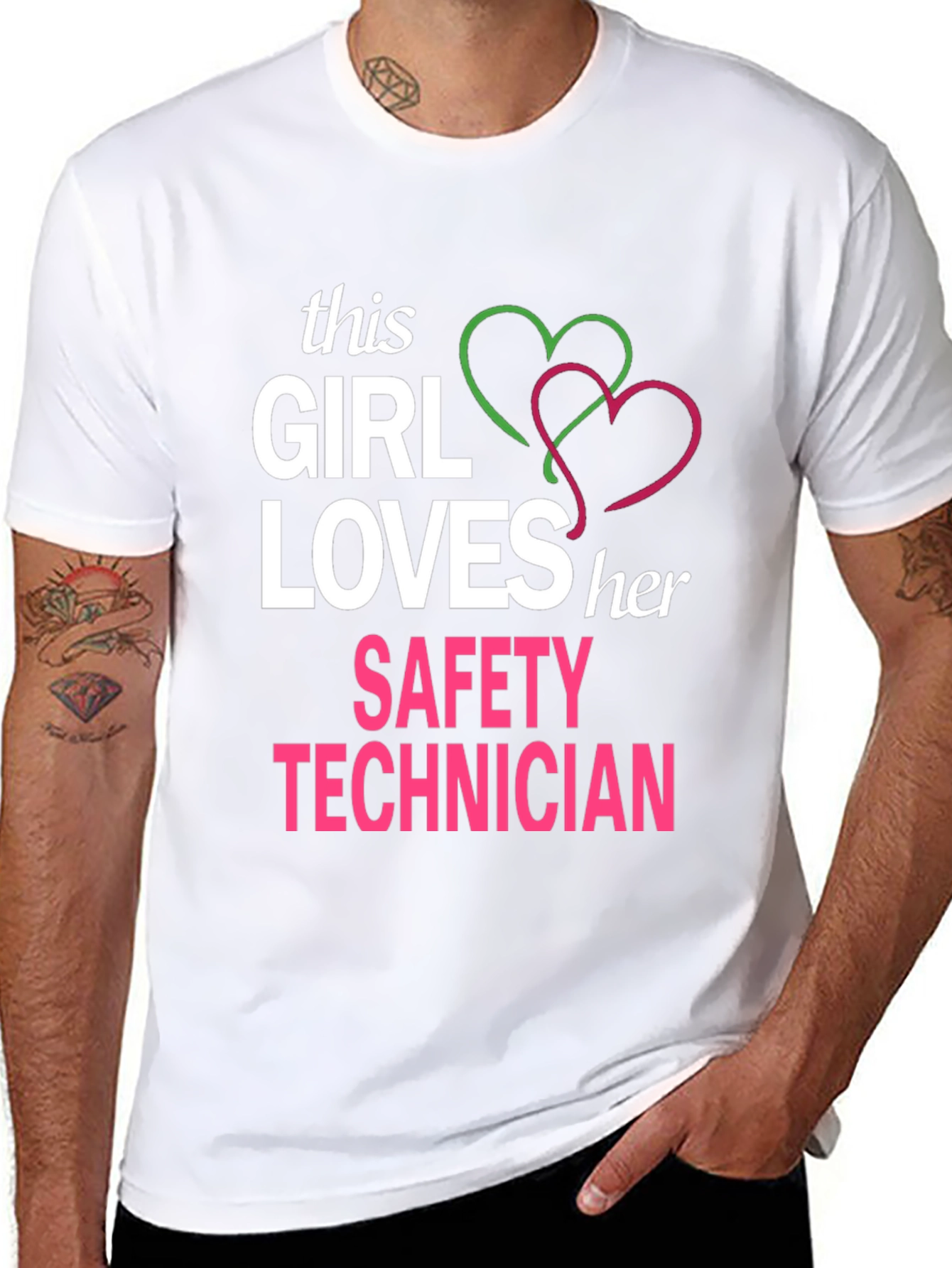 Girl Loves Her Safety Technician T-Shirt