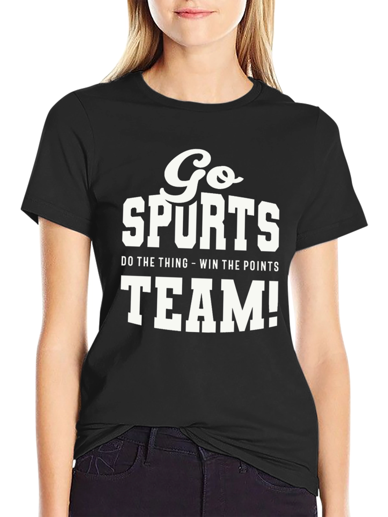 Go Spurs Team! Novelty Graphic Tee