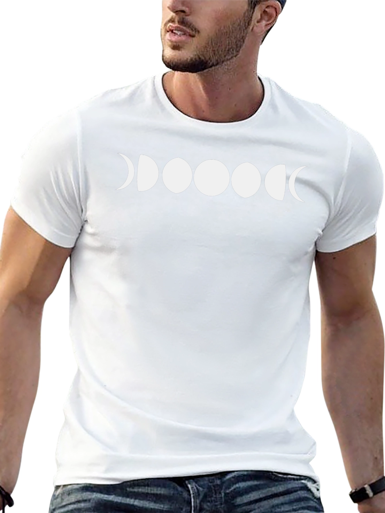 Lunar Phase T-Shirt - Black Graphic Tee