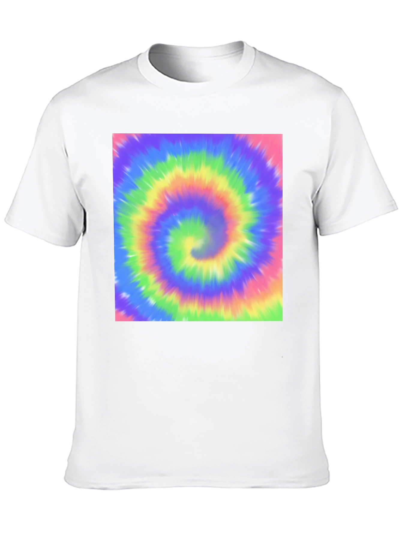 Psychedelic Swirl T-Shirt - Black Crew Neck Tee