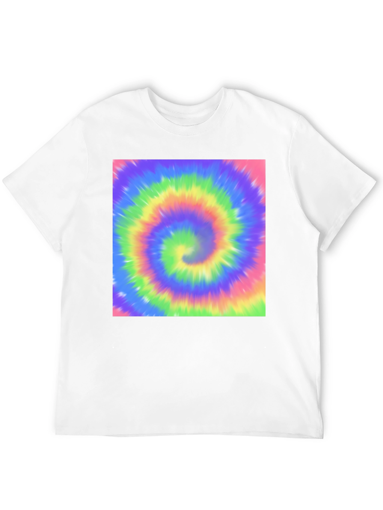 Psychedelic Swirl T-Shirt - Black Crew Neck Tee