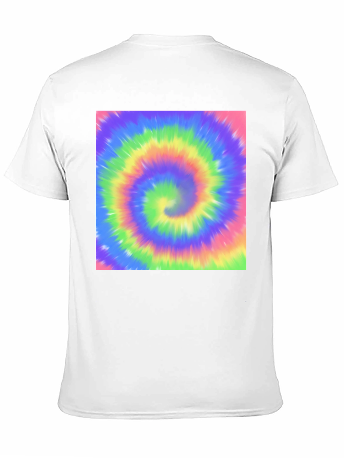 Psychedelic Swirl T-Shirt - Black Crew Neck Tee