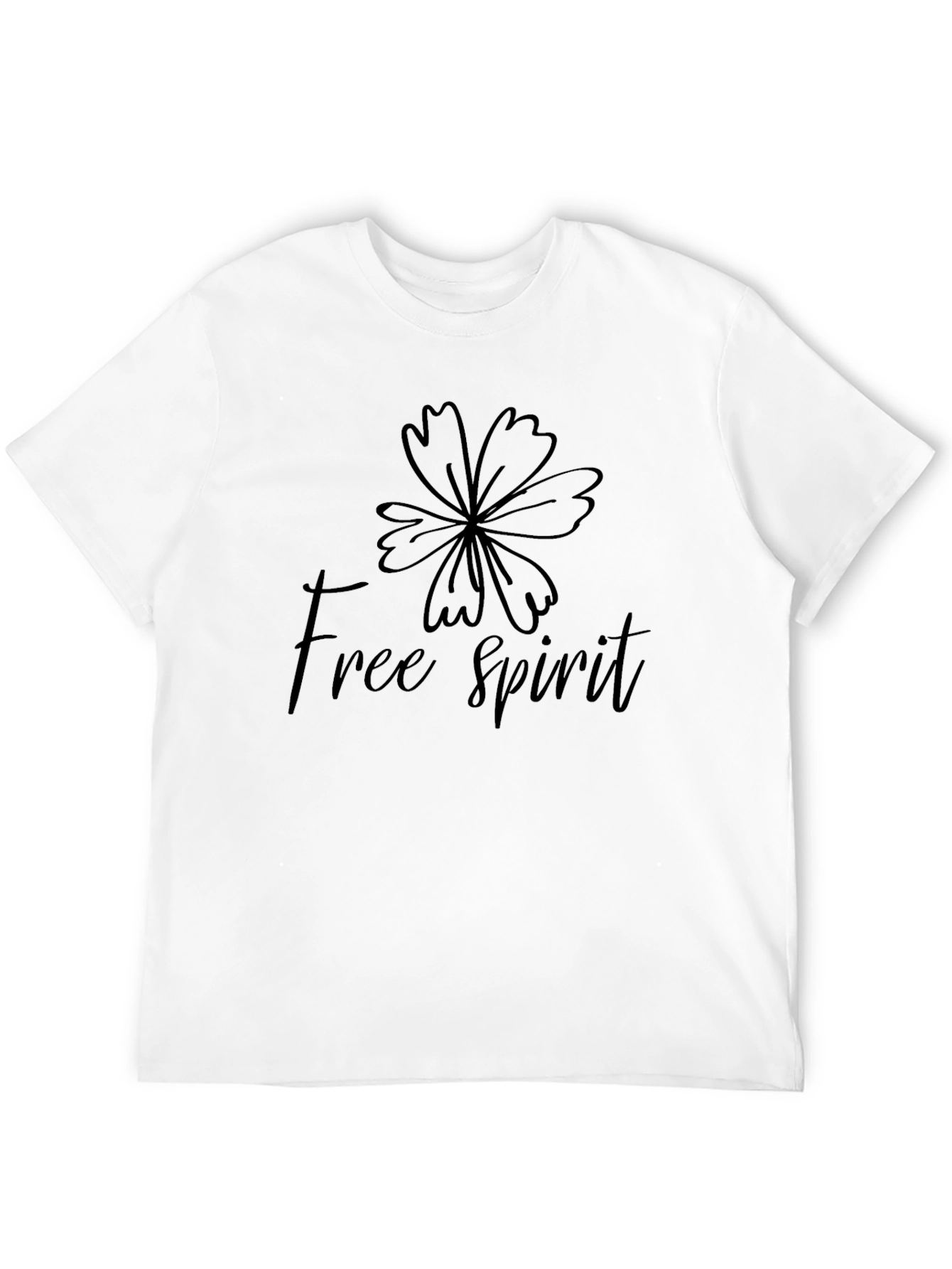 Free Spirit Black Graphic Tee