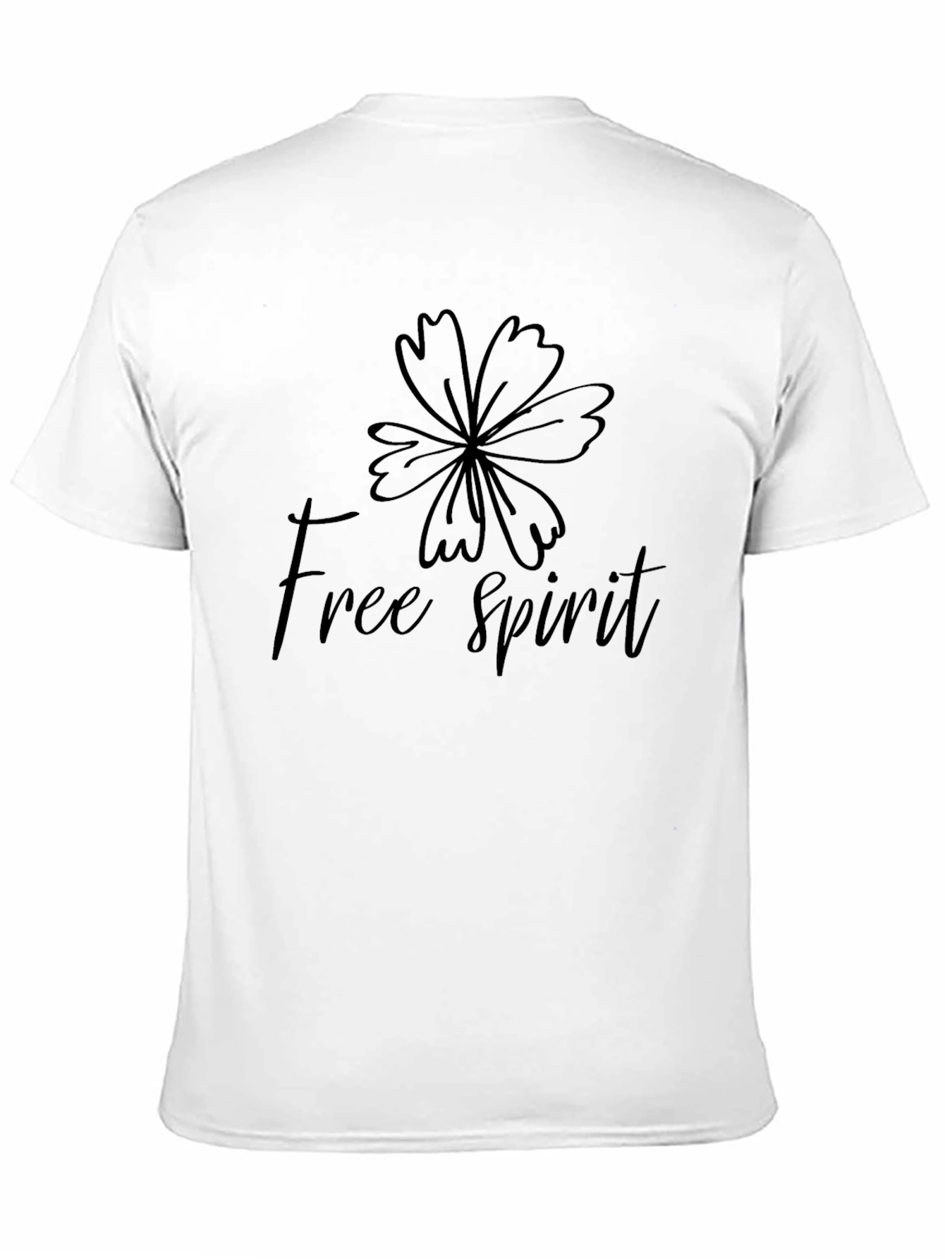 Free Spirit Black Graphic Tee