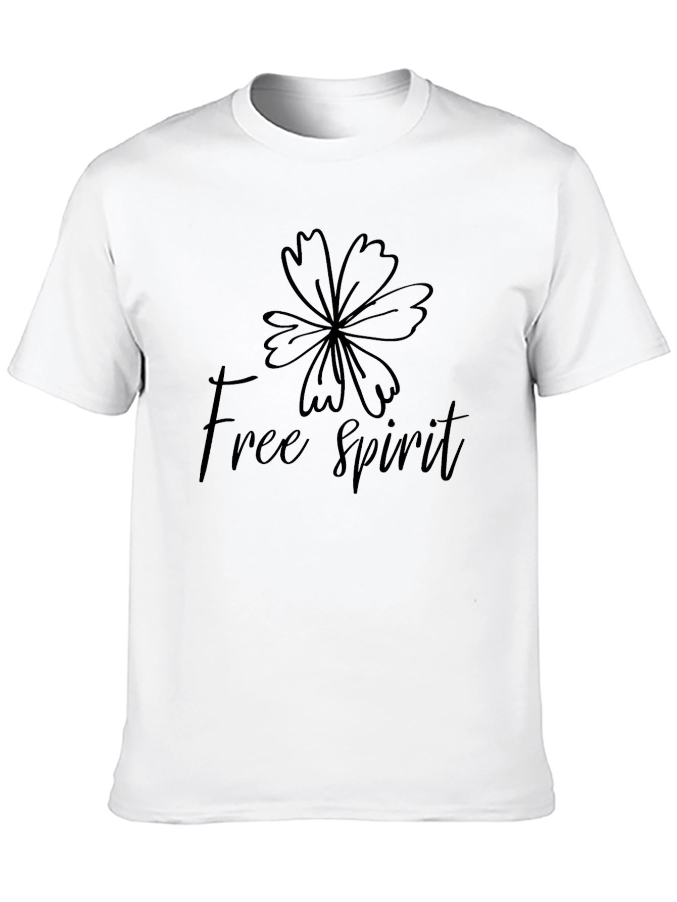 Free Spirit Black Graphic Tee
