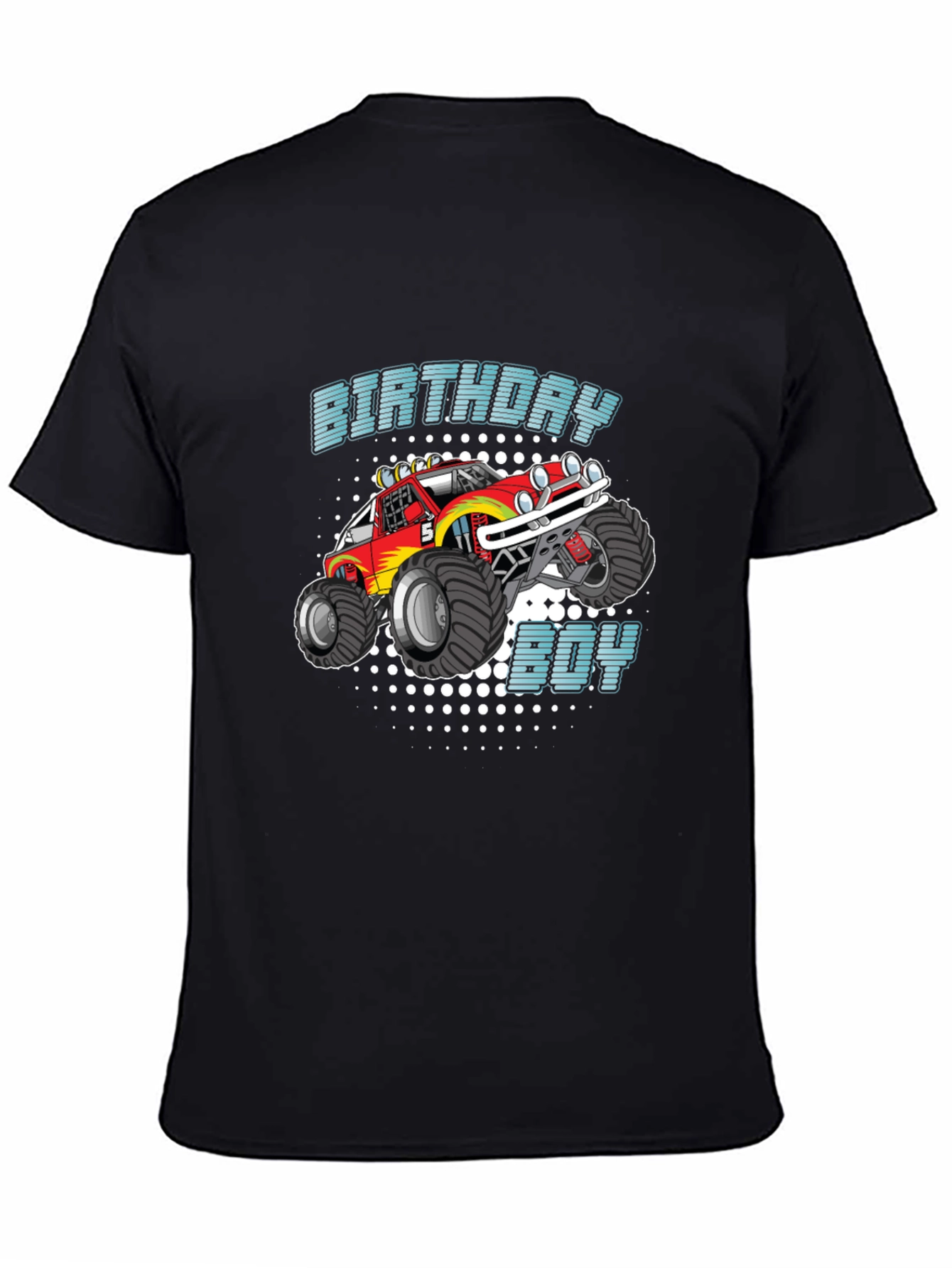 Birthday Boy Monster Truck Kids T-Shirt