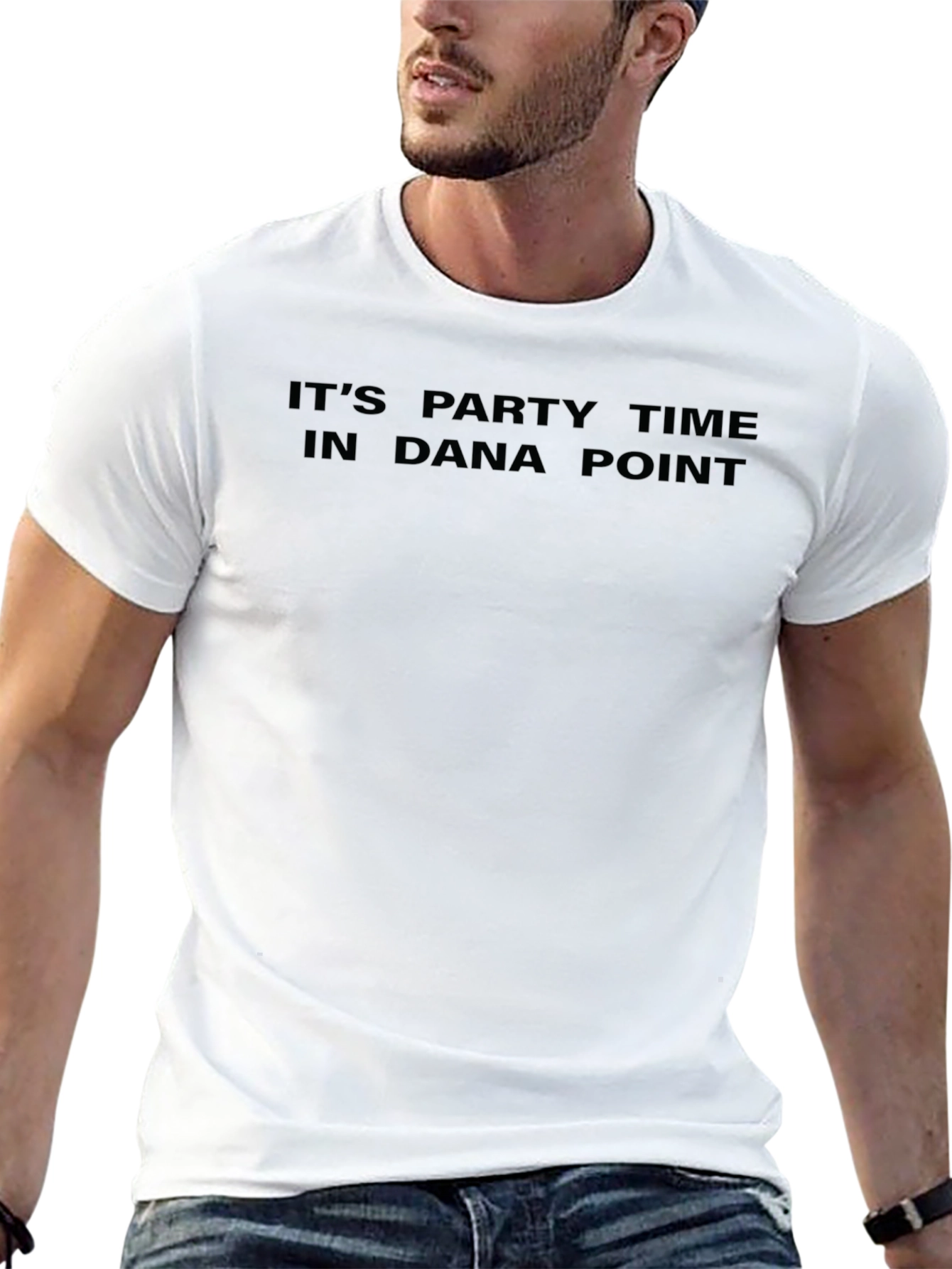 Party Time in Dana Point Black Tee