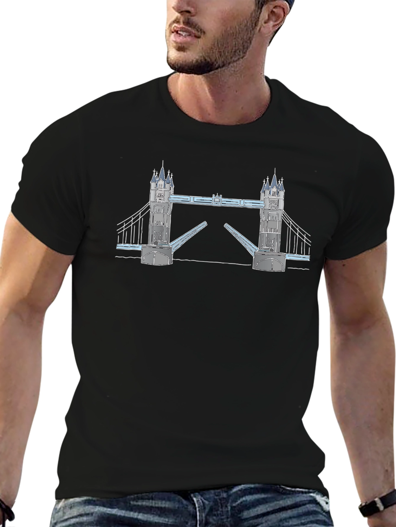 London Bridge Black T-Shirt
