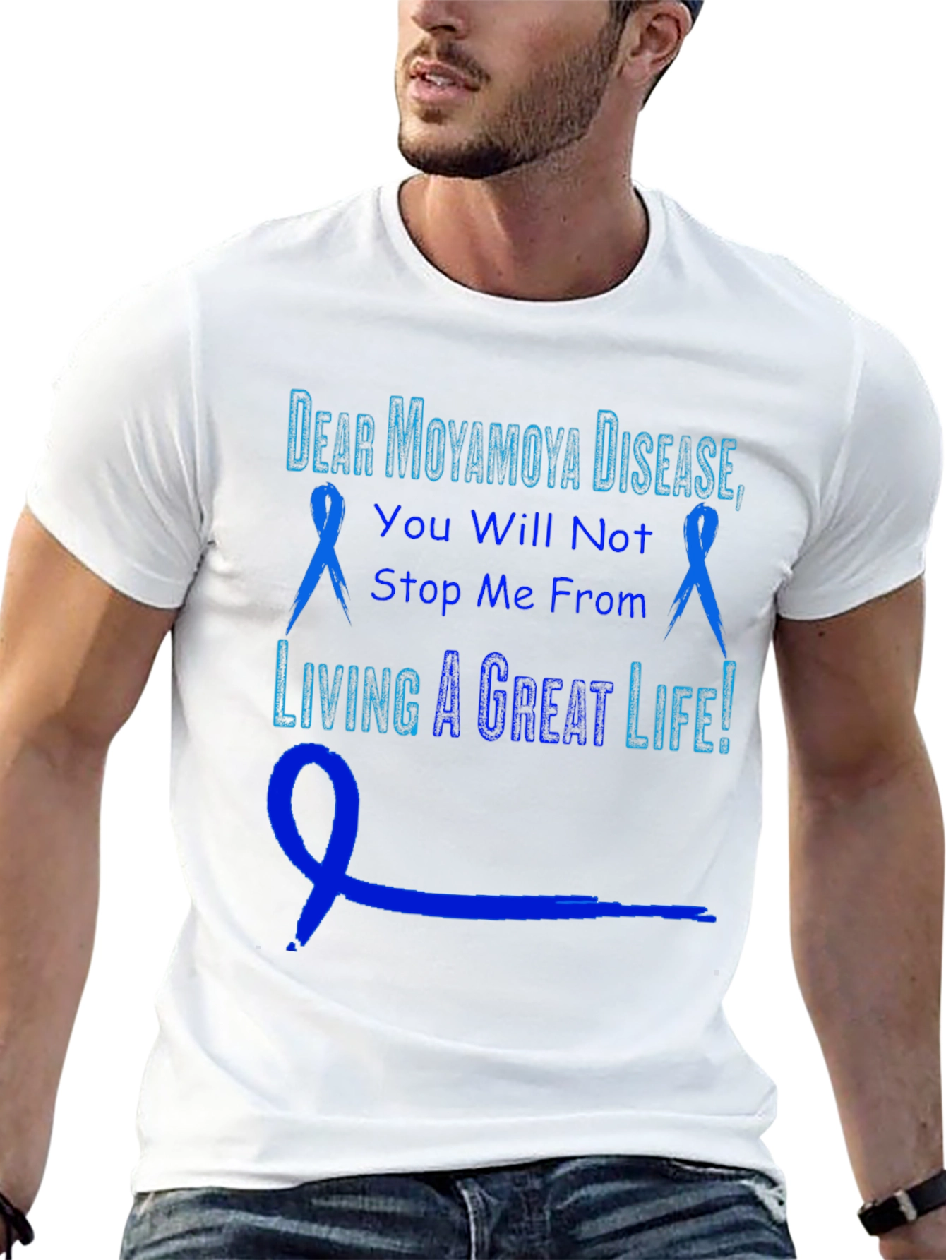 Moyamoya Disease Awareness T-Shirt: Living a Great Life