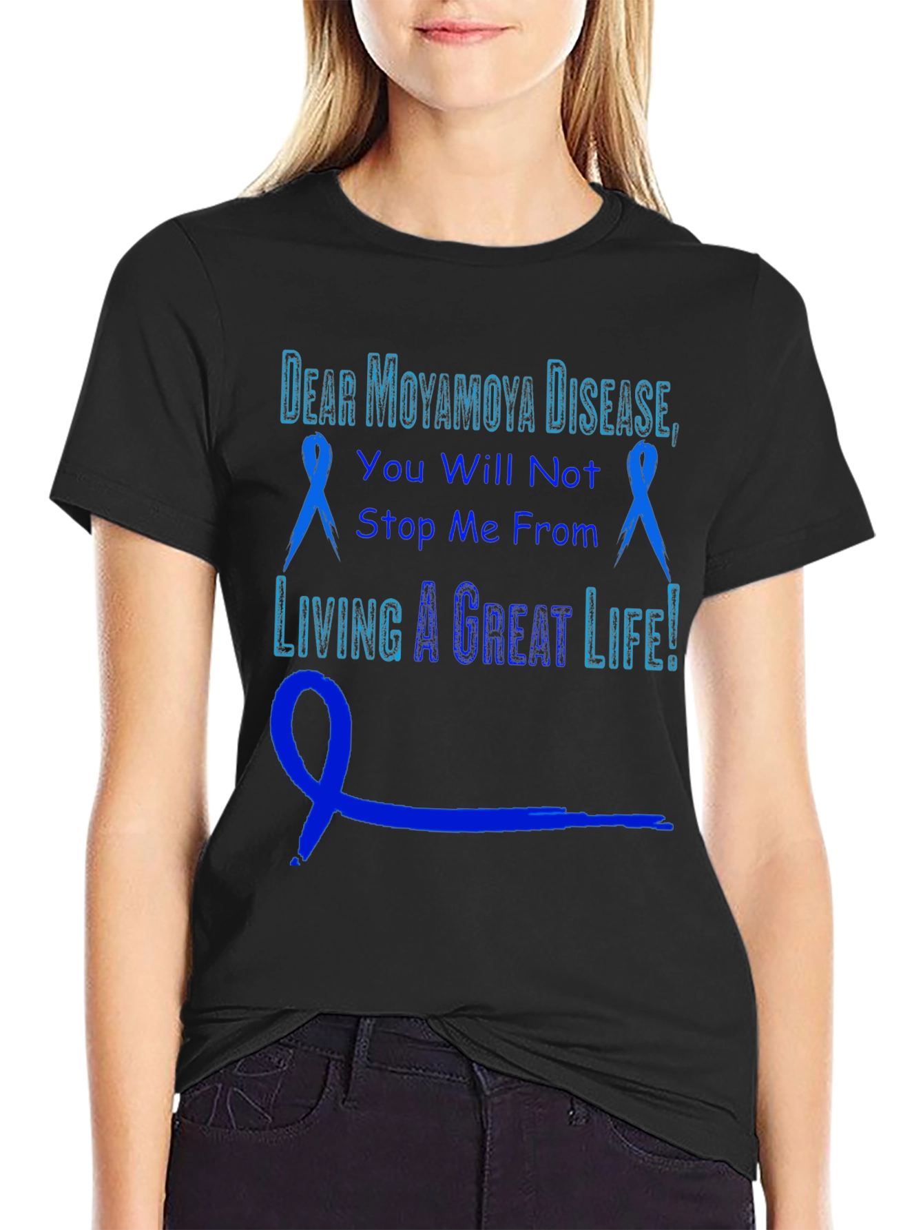 Moyamoya Disease Awareness T-Shirt: Living a Great Life