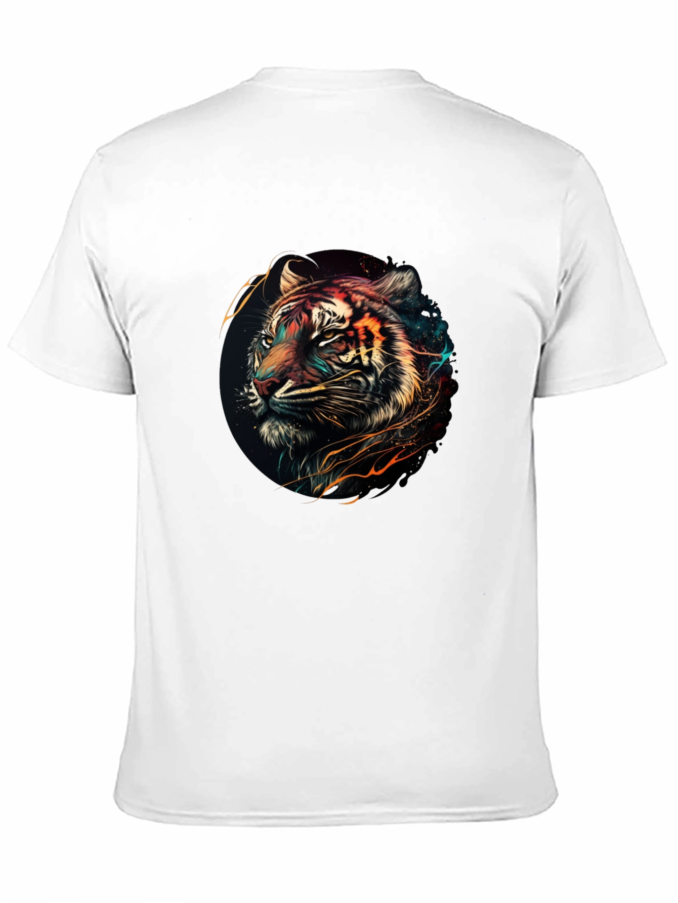 Tiger Graphic Print Black T-Shirt