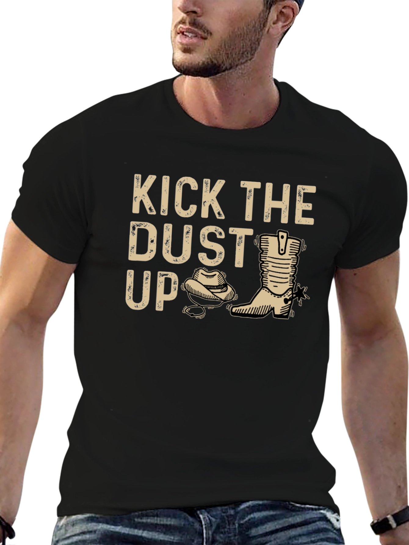 Kick the Dust Up Graphic Tee - Western Style