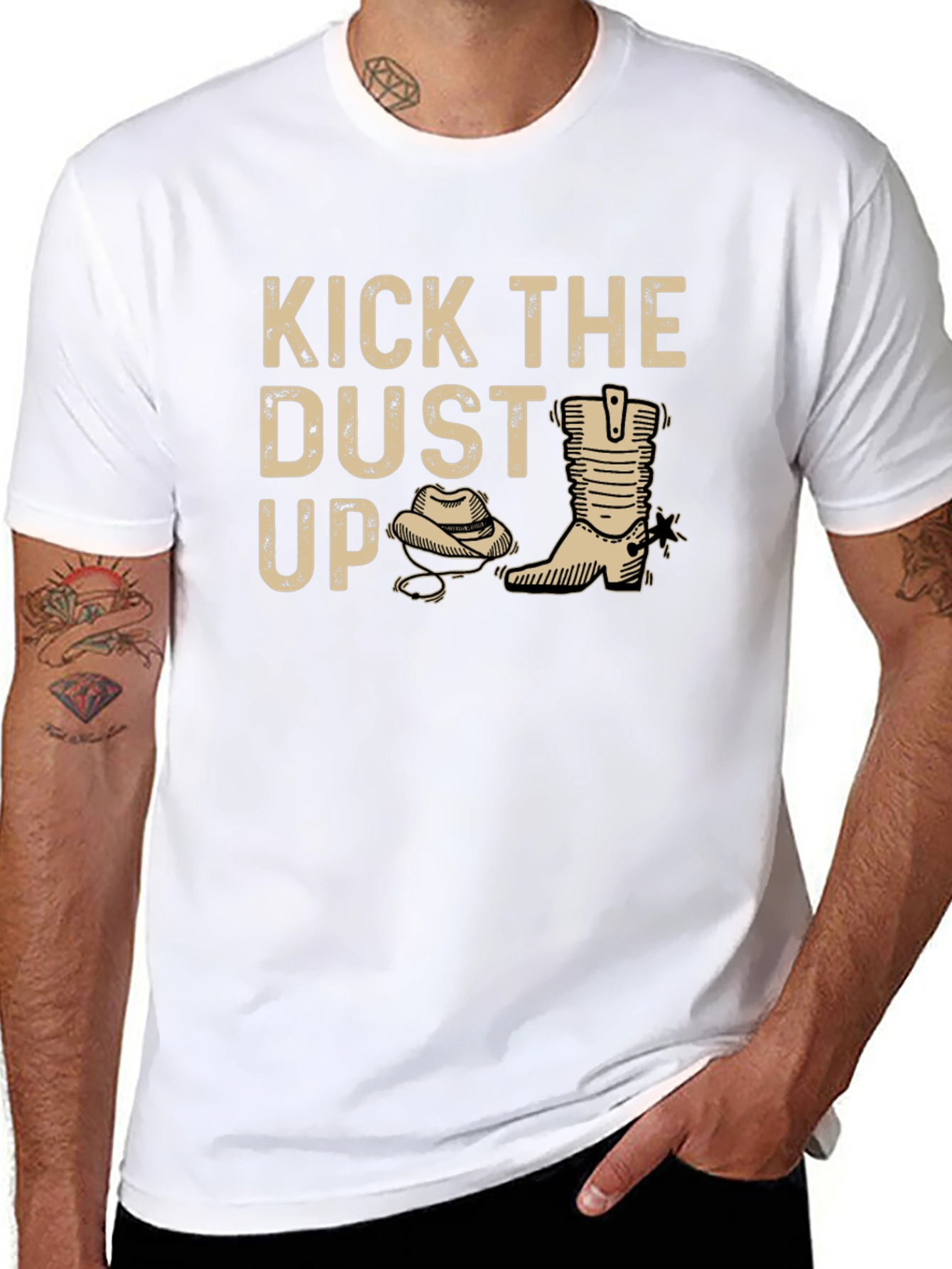 Kick the Dust Up Graphic Tee - Western Style