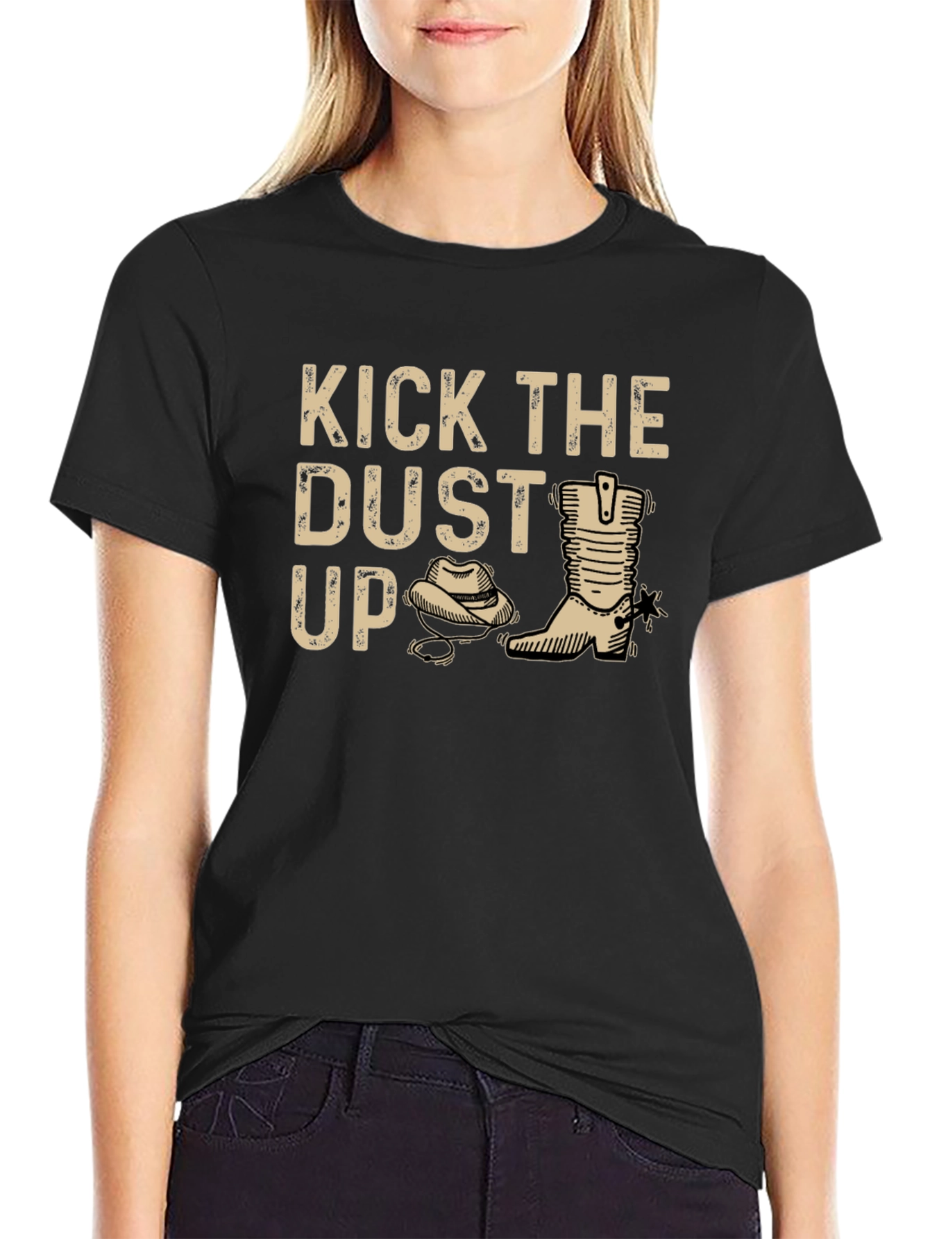 Kick the Dust Up Graphic Tee - Western Style