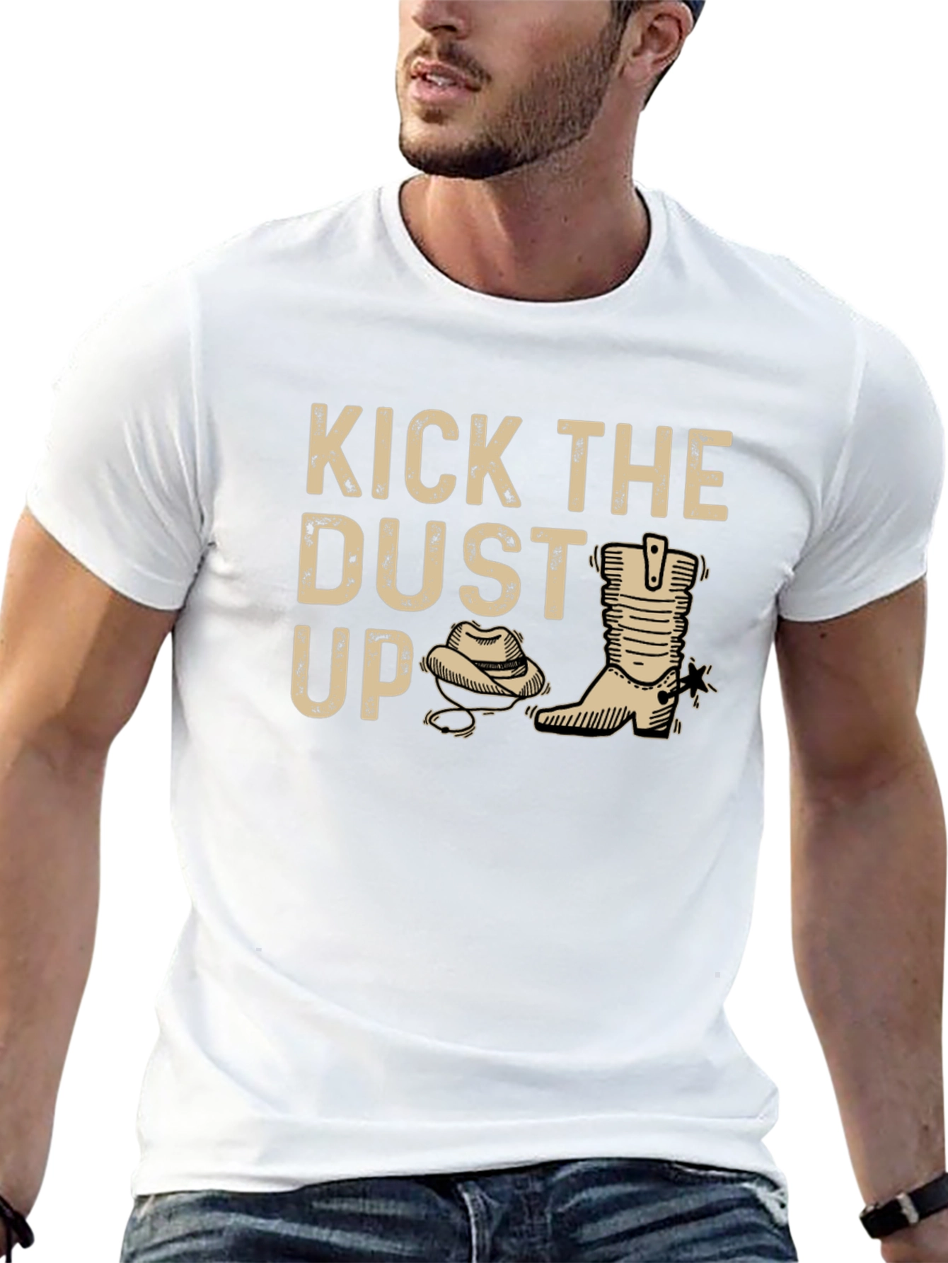 Kick the Dust Up Graphic Tee - Western Style