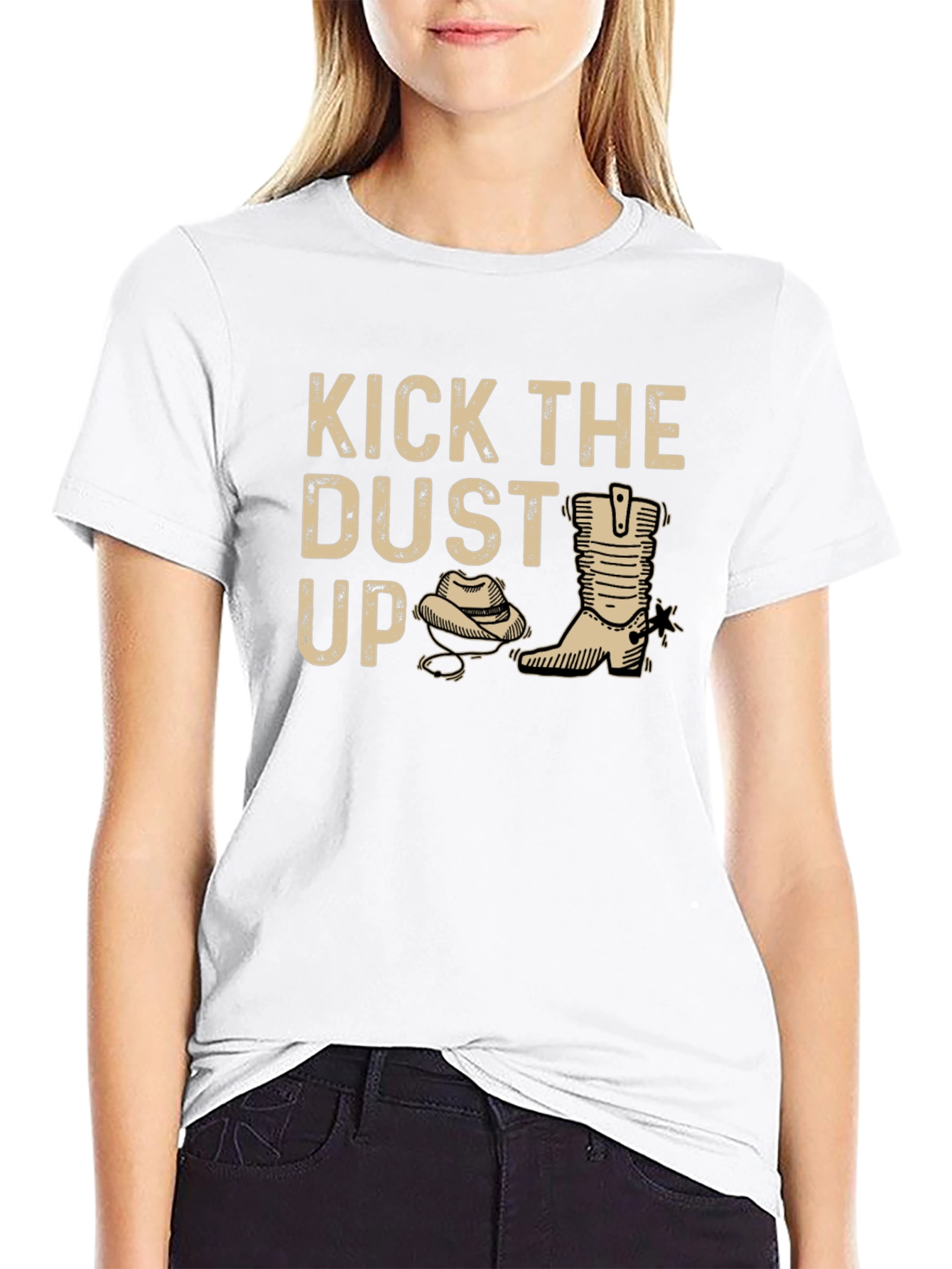 Kick the Dust Up Graphic Tee - Western Style