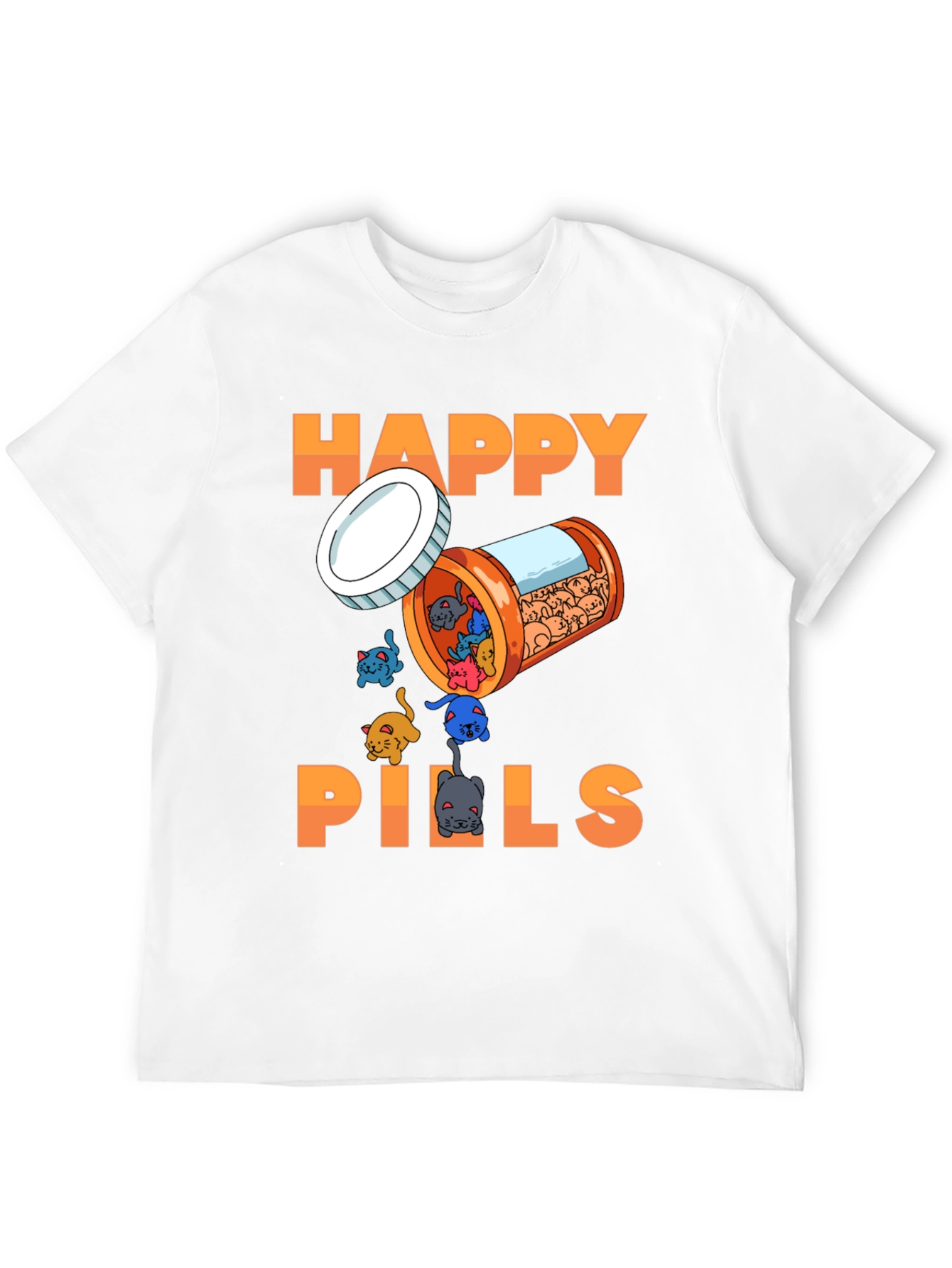Happy Pills T-Shirt - Cat Lover Edition
