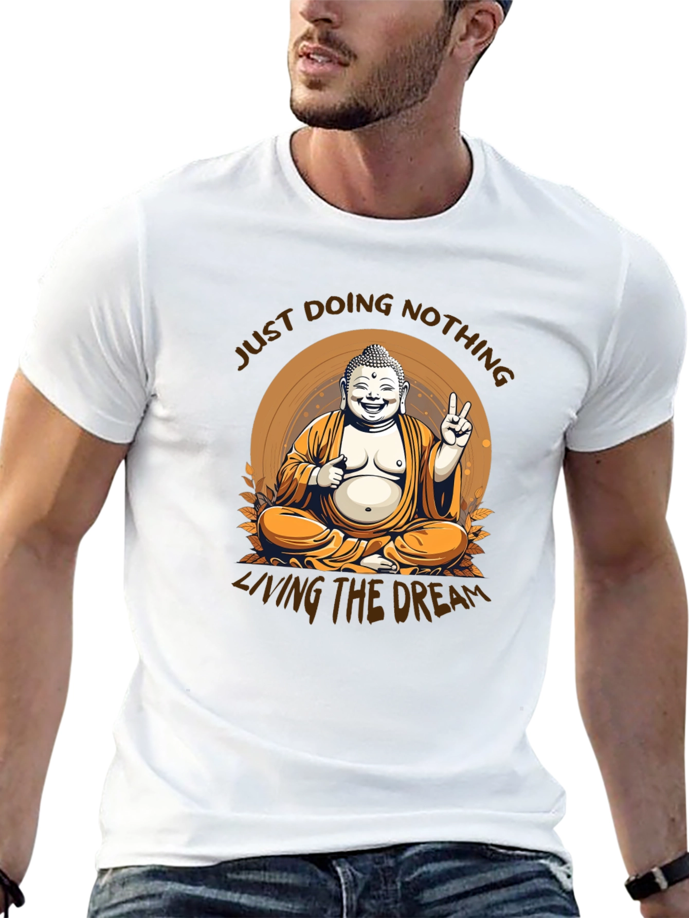 Just Doing Nothing Buddha Graphic Tee