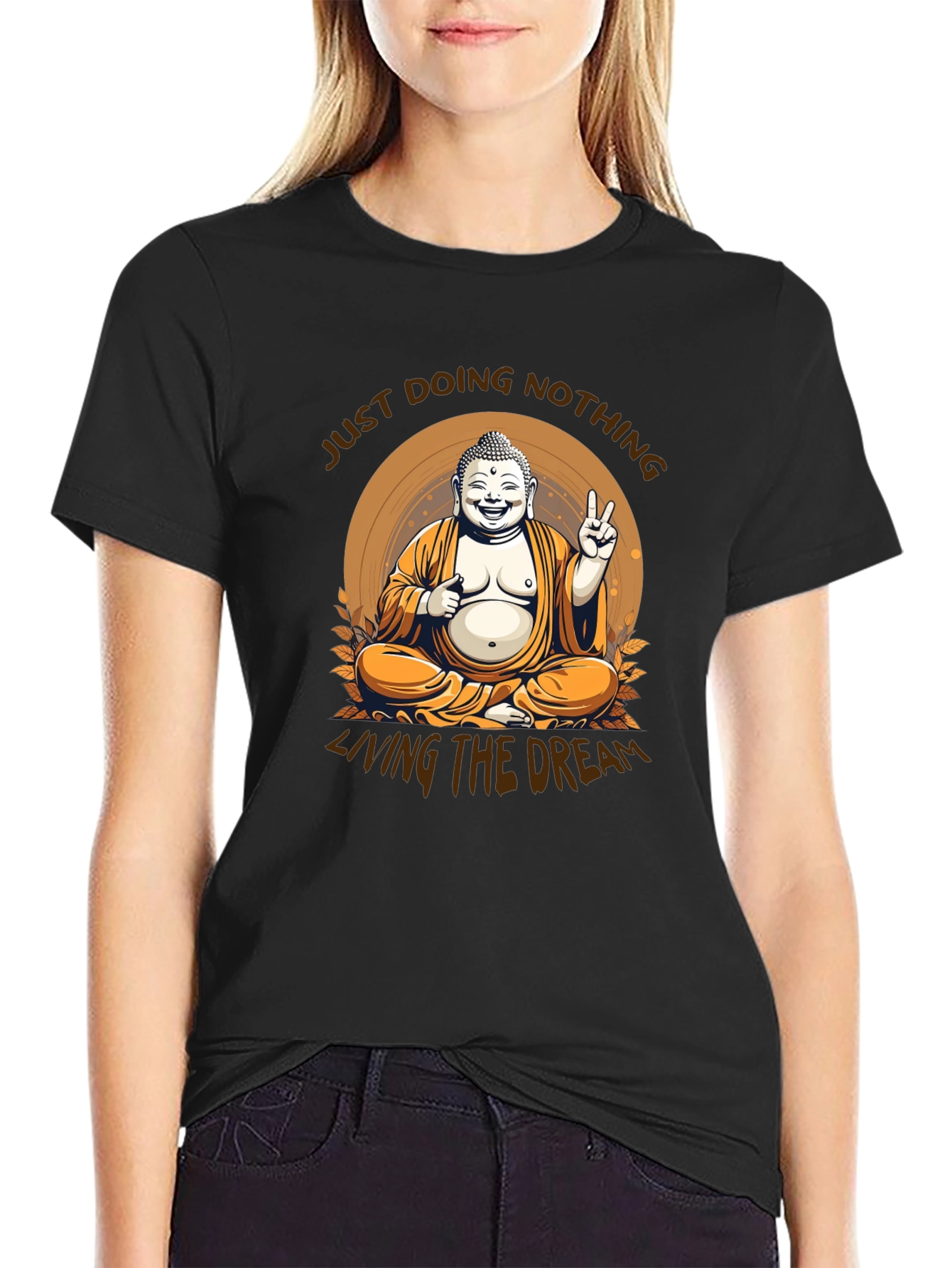 Just Doing Nothing Buddha Graphic Tee