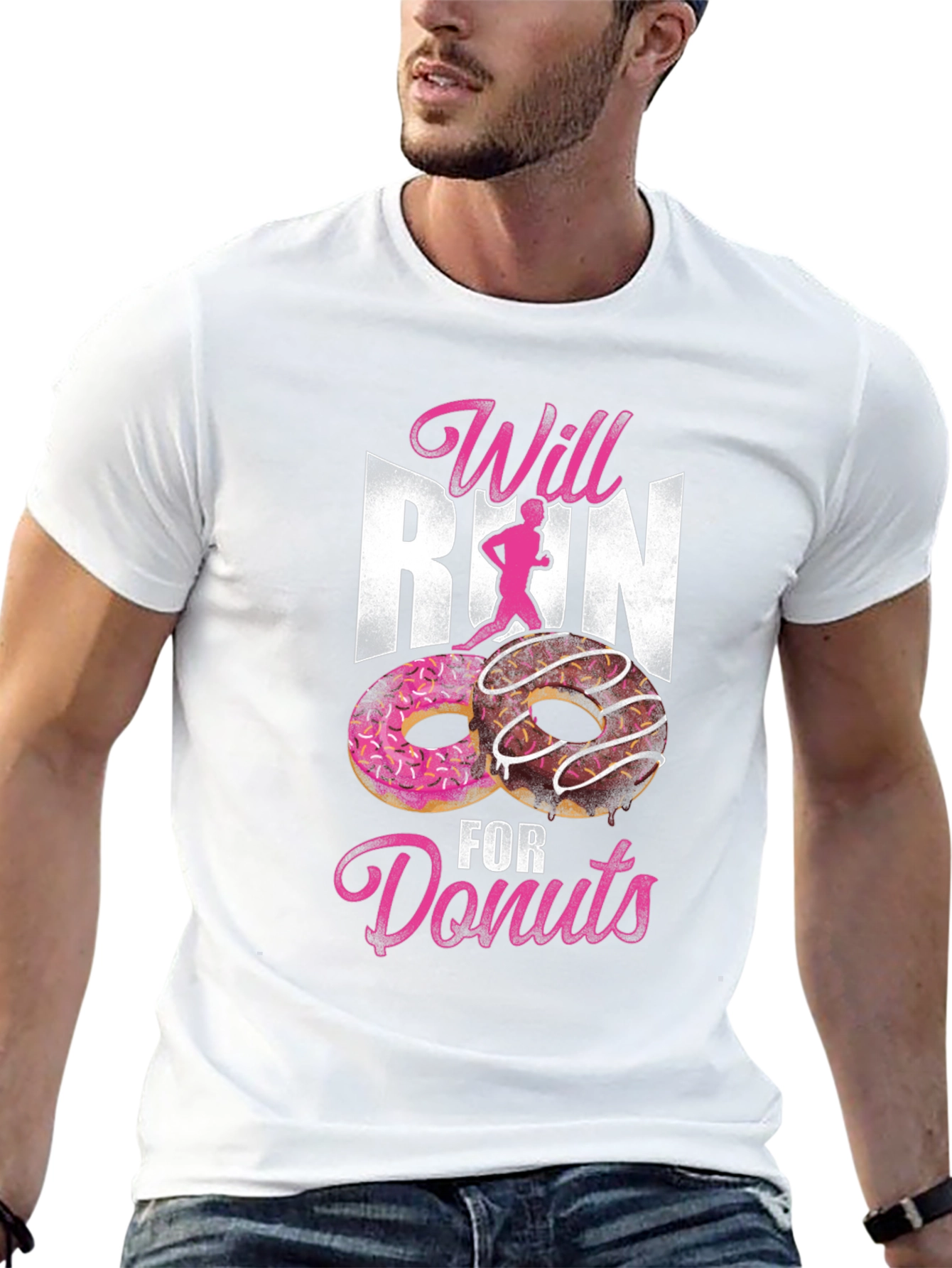 Will Run for Donuts Graphic T-Shirt